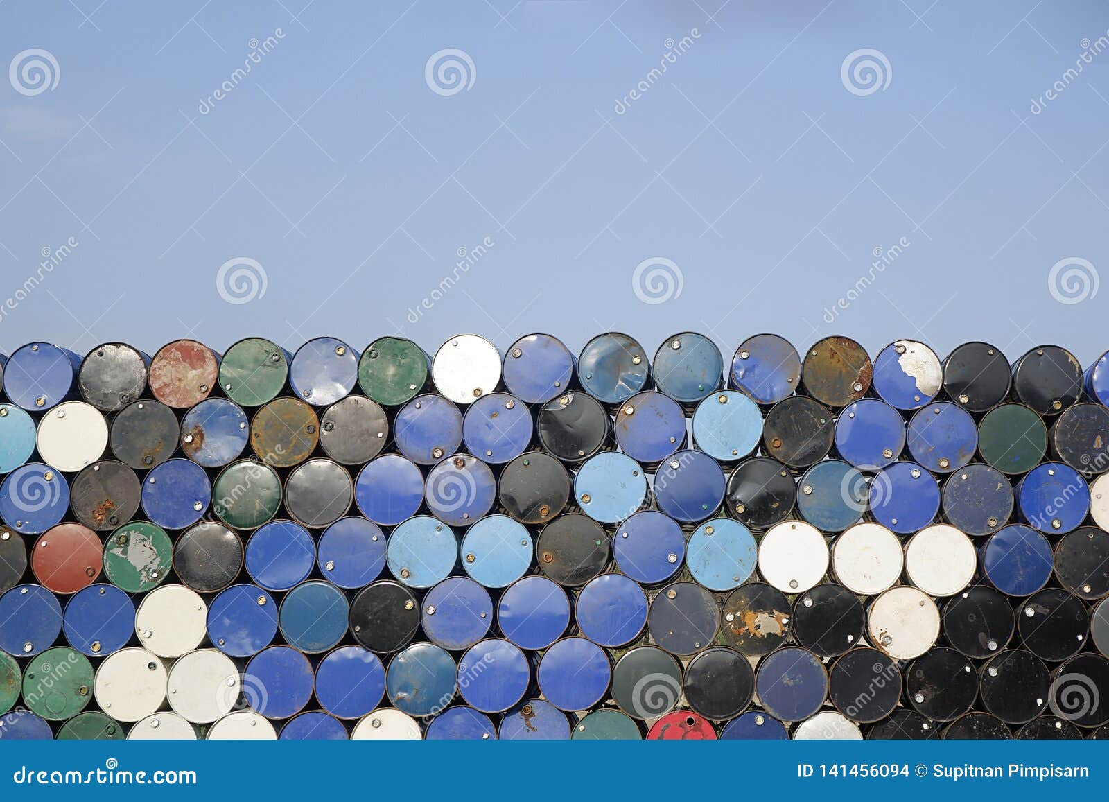 Stack of Grunge Oil Tank Barrel Background Image Stock Photo Image
