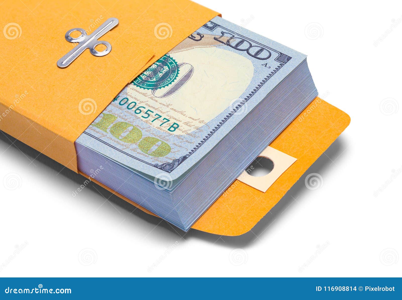 Money Envelope Close Up stock photo. Image of banking 116908814
