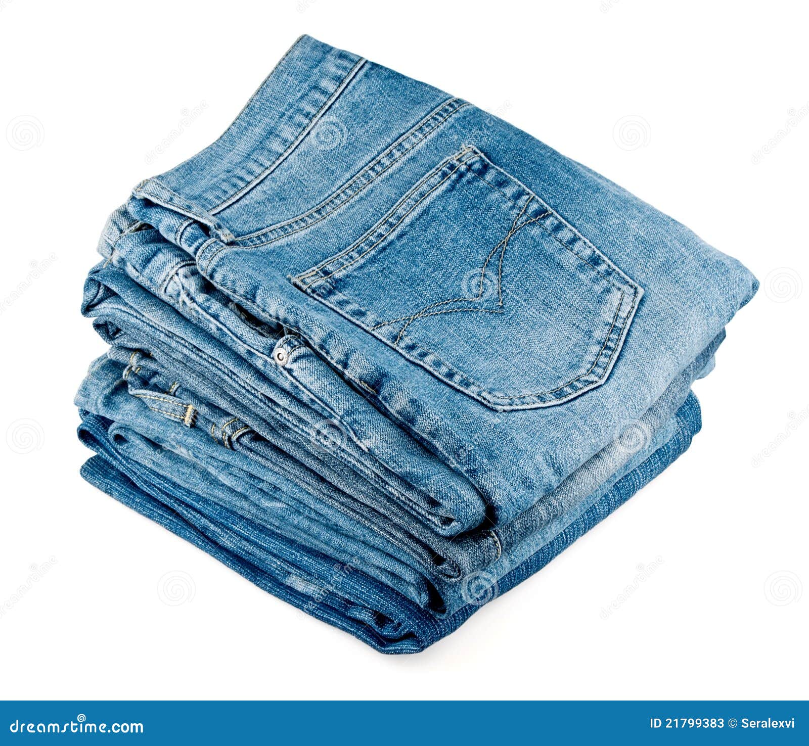 Stack of jeans stock image. Image of pile, jeans, material 21799383