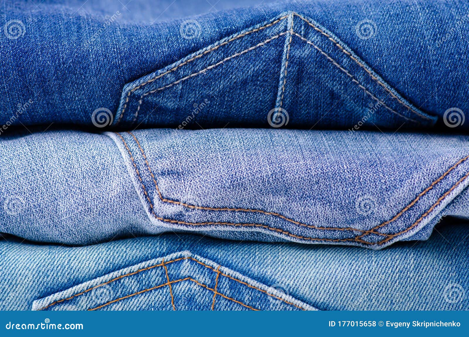 Stack of jeans. Fashion stock photo. Image of denim 177015658