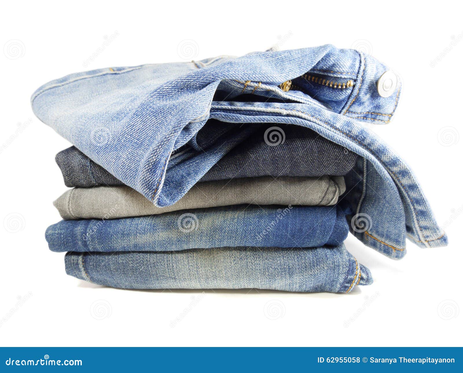 Stack of jeans stock photo. Image of jeans, design, fashion - 62955058