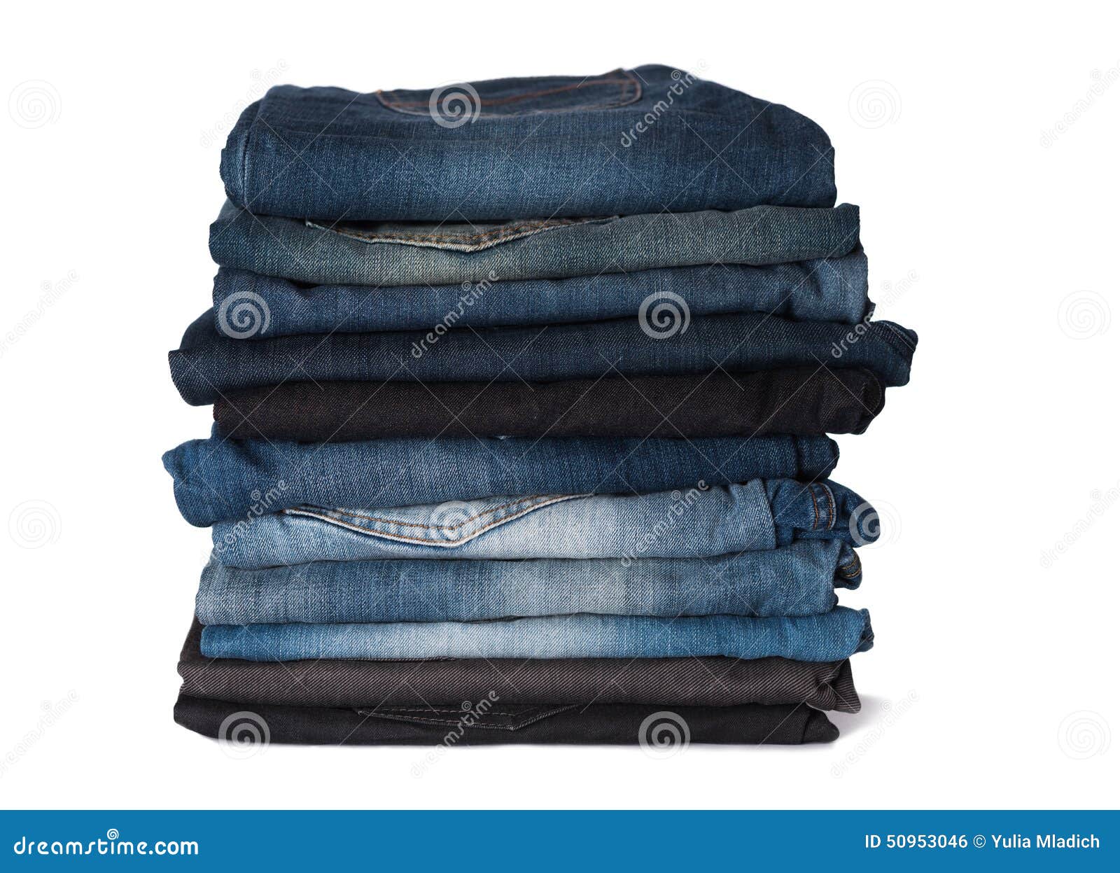 Stack of jeans stock photo. Image of garment, objects - 50953046