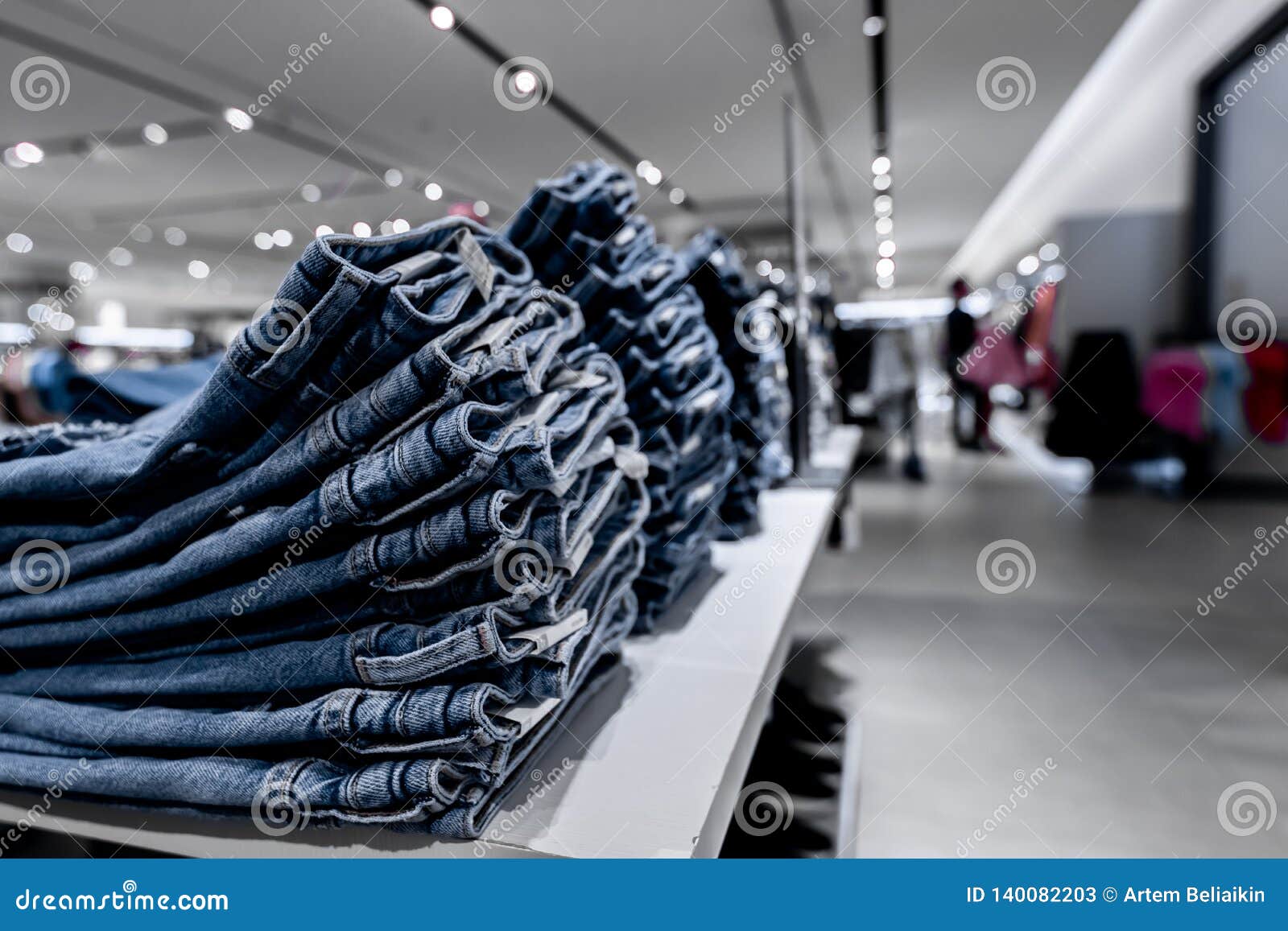 jeans at the mall