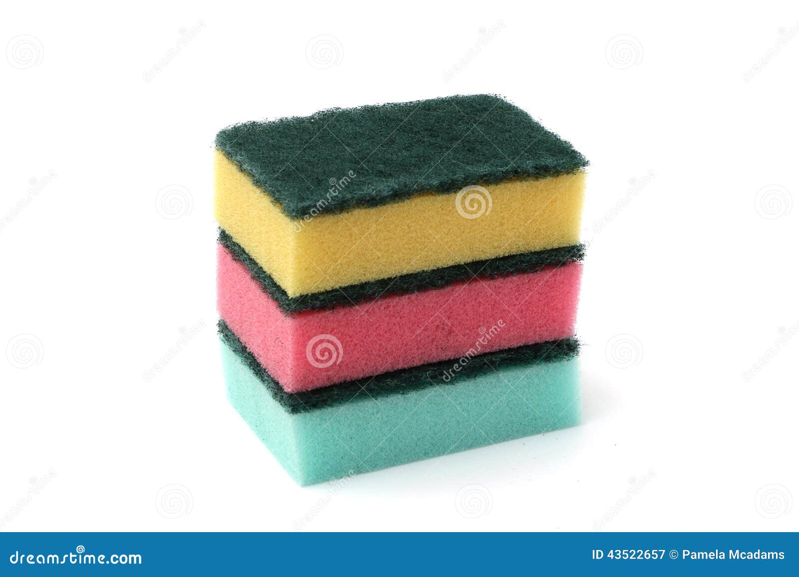 Stack of Kitchen Sponges stock image. Image of sponge 43522657