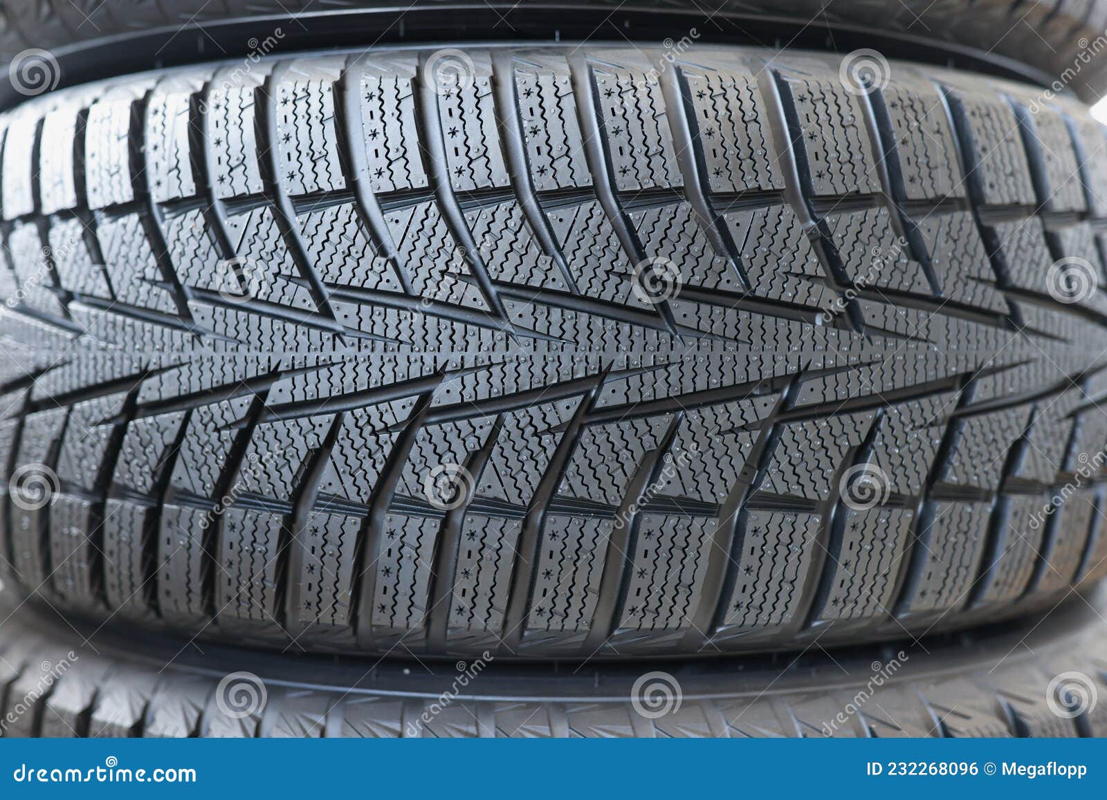 Stack of New Black Car Tires with Tread Closeup Stock Photo Image of