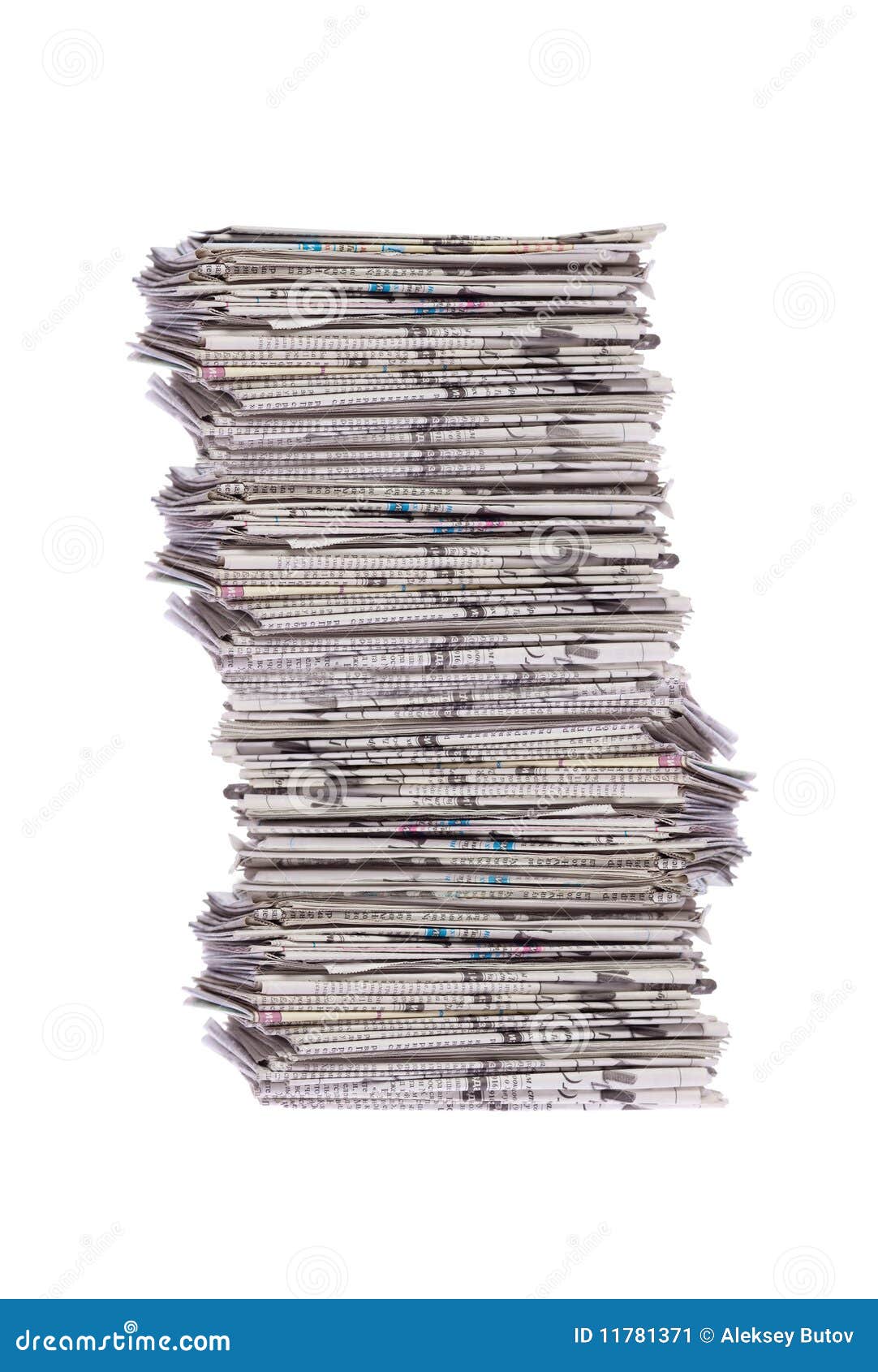 stack of newspapers