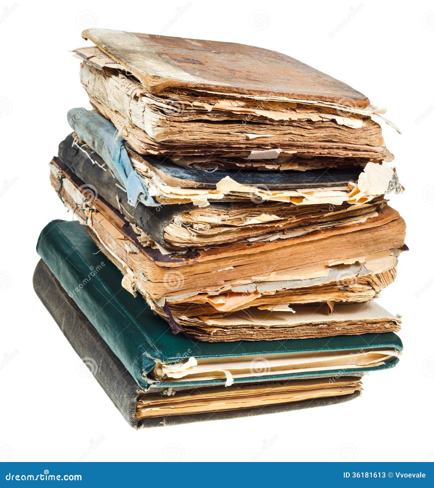 Stack of Old Books with Pages Torn Out Stock Image - Image of document,  spine: 36181613