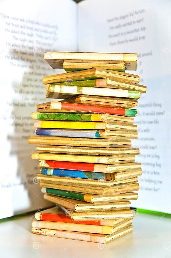 Stack of Old Children S Books Stock Photo Image of education, books 12214522