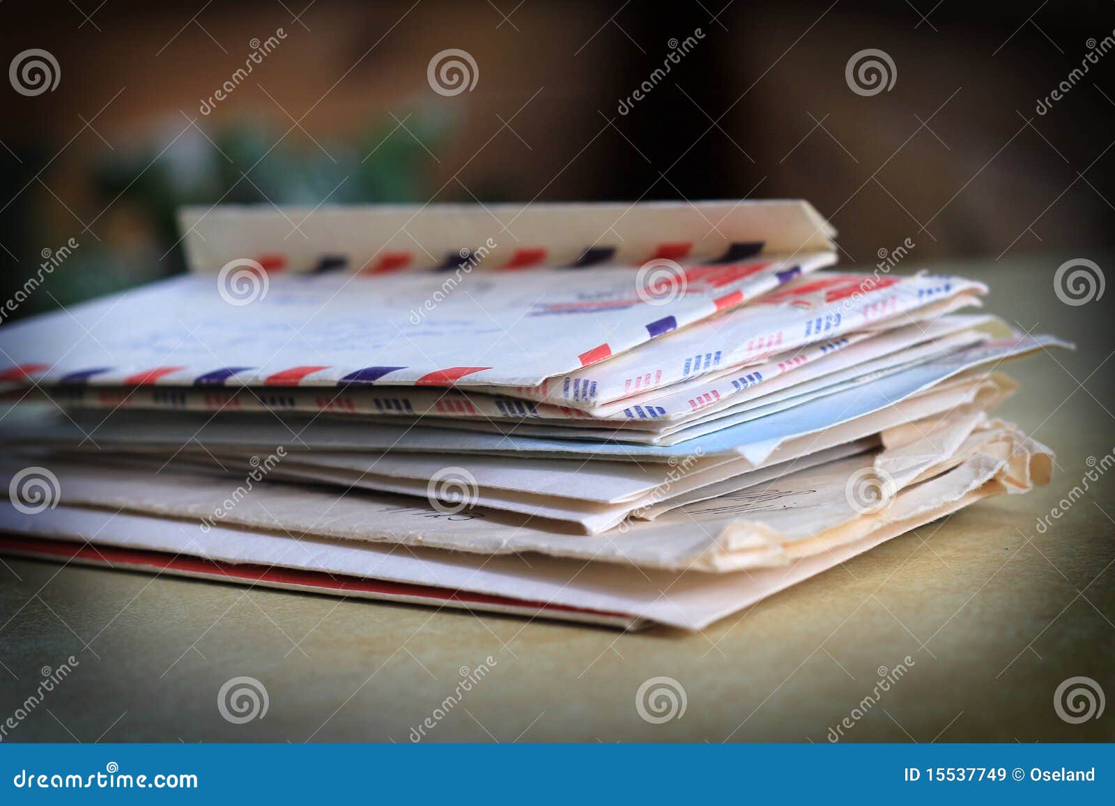 stack of old letters