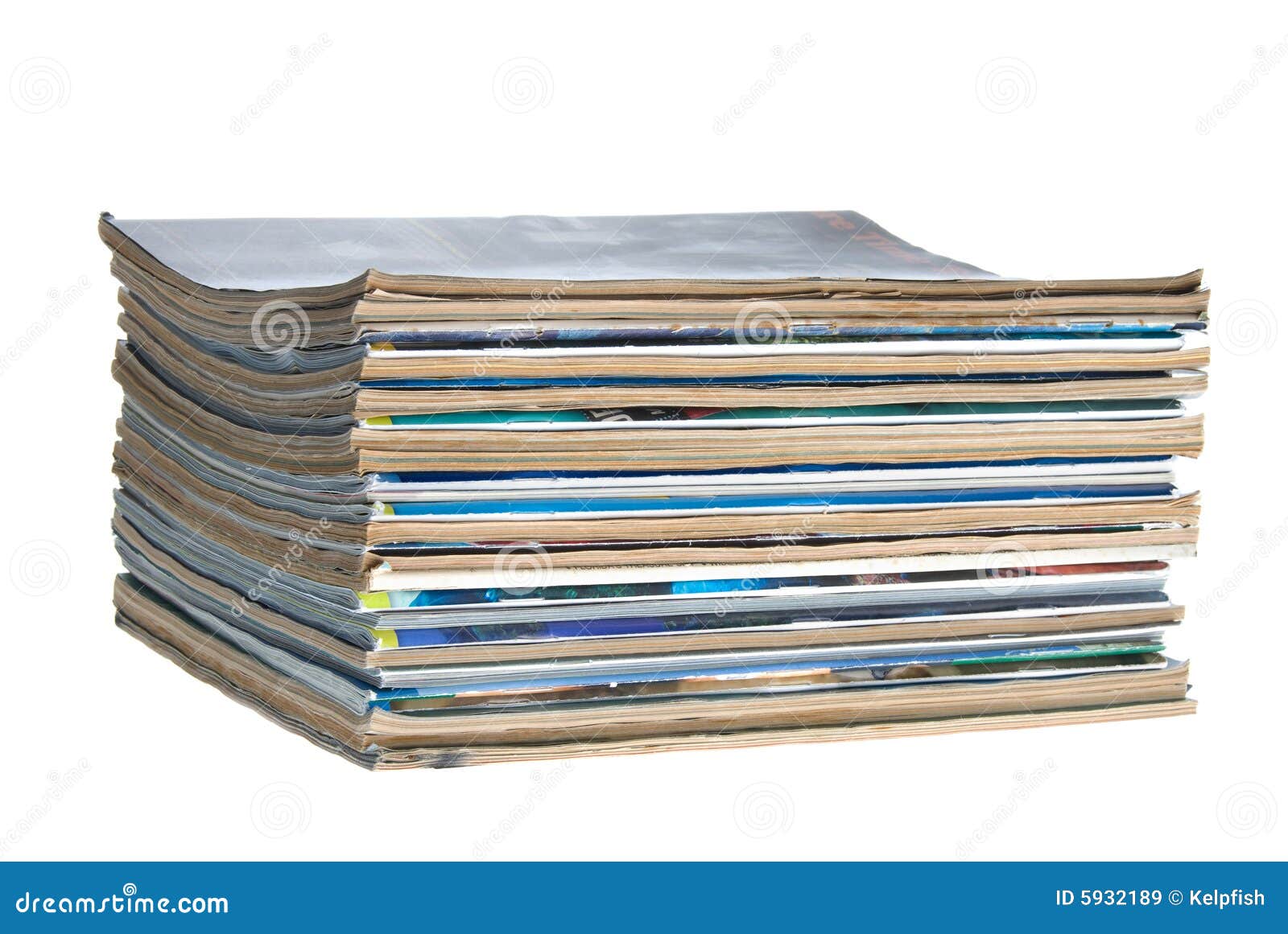 Stack of old magazines stock image. Image of press, pages - 5932189