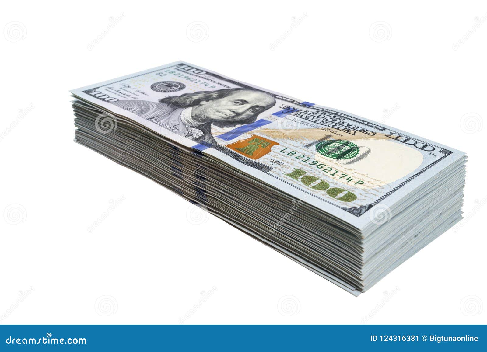 CASH MONEY STACK GLOSSY POSTER PICTURE PHOTO BANNER PRINT 100 dollar bills 5675 
