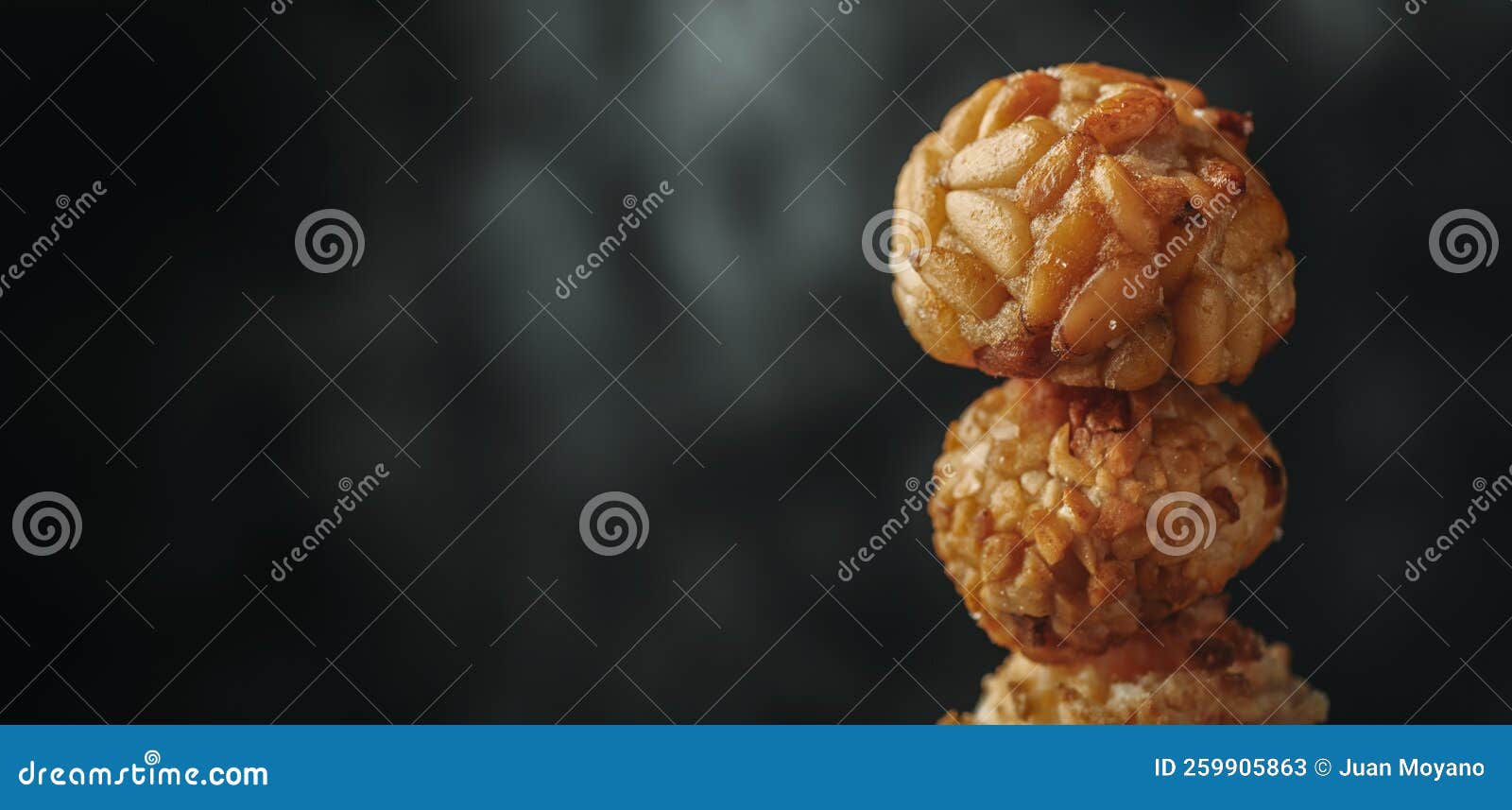 stack of panellets, typical confection of catalonia