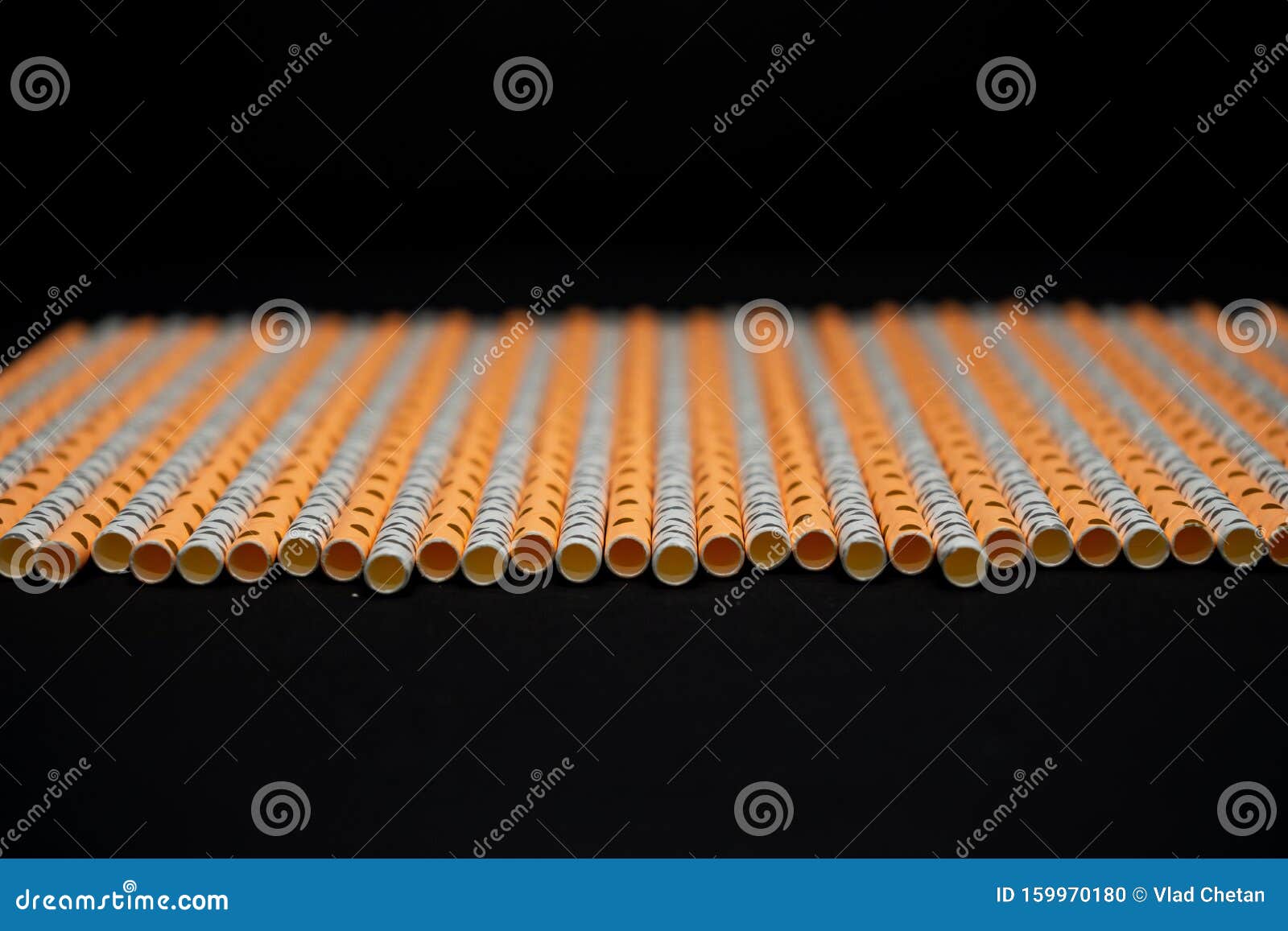 Stack of Paper Straws Isolated on Black Background Stock Photo Image of detailed, friendly