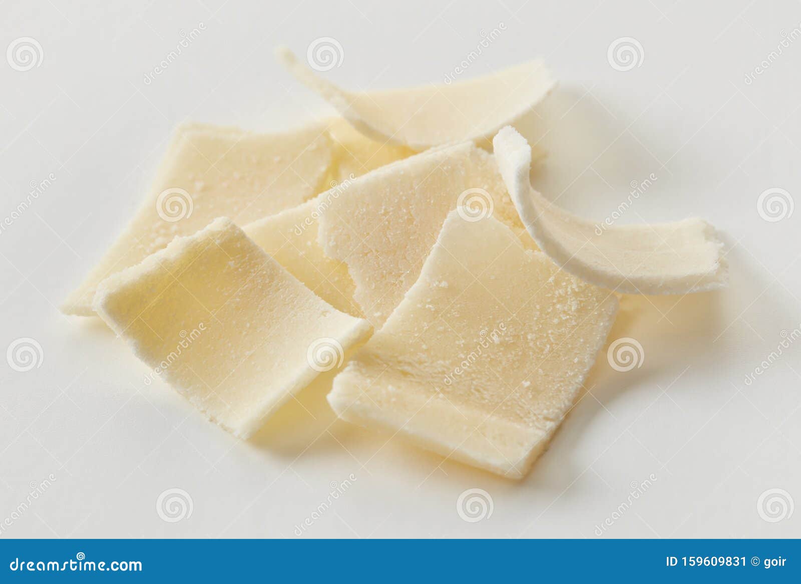 Parmesan Flakes Stack Closeup Stock Image Image of gourmet
