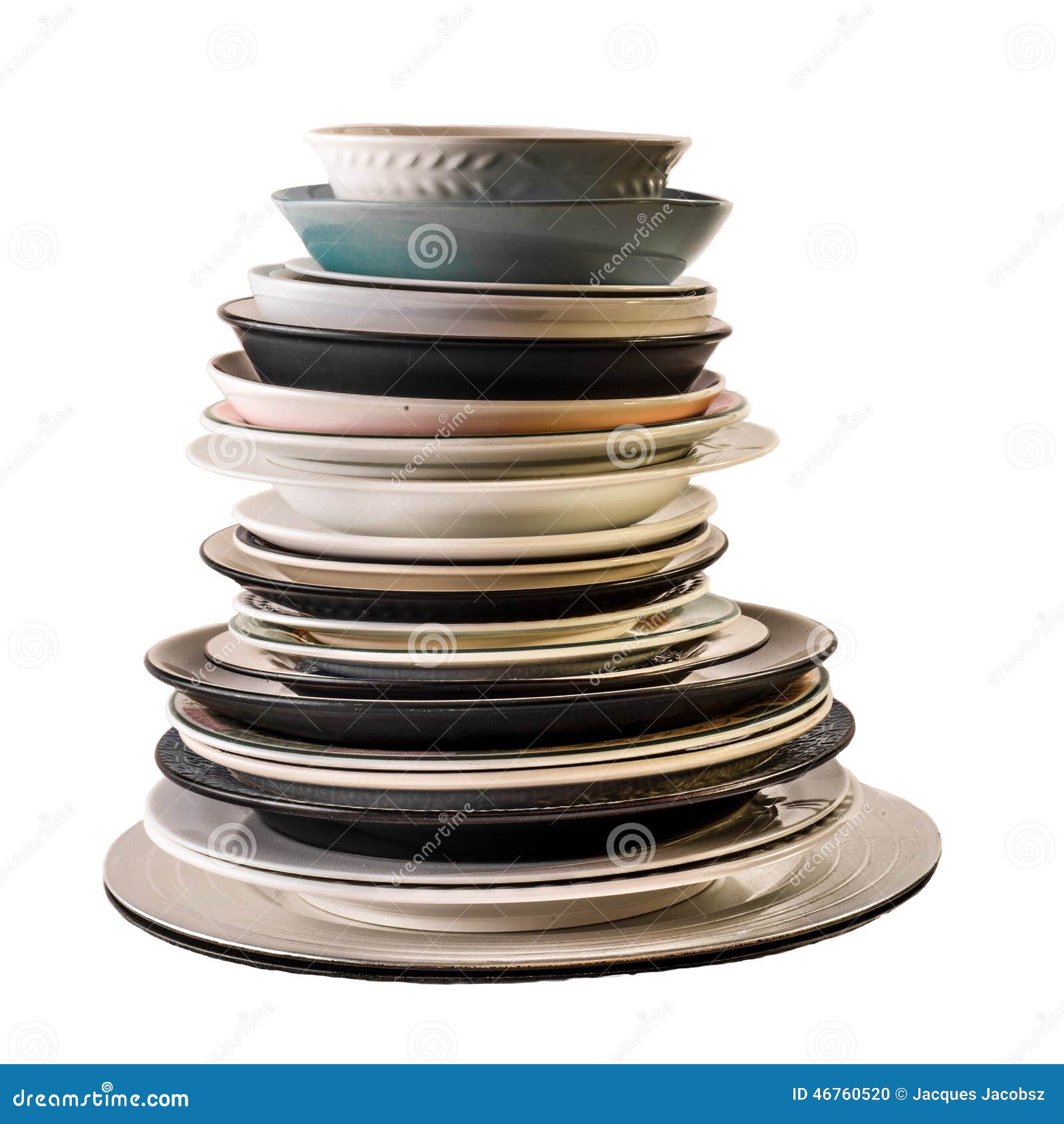 Stack of Plates stock photo. Image of plates, textures 46760520