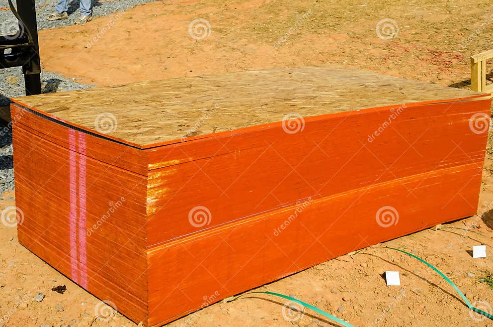 Stack of plywood stock image. Image of door, development 34561921