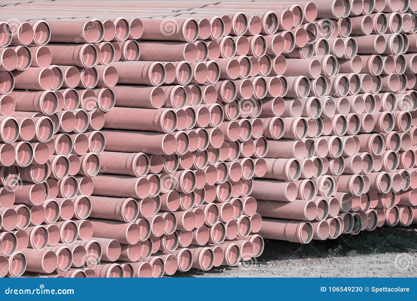Stack of Pvc Pipes Background Stock Photo Image of canalization