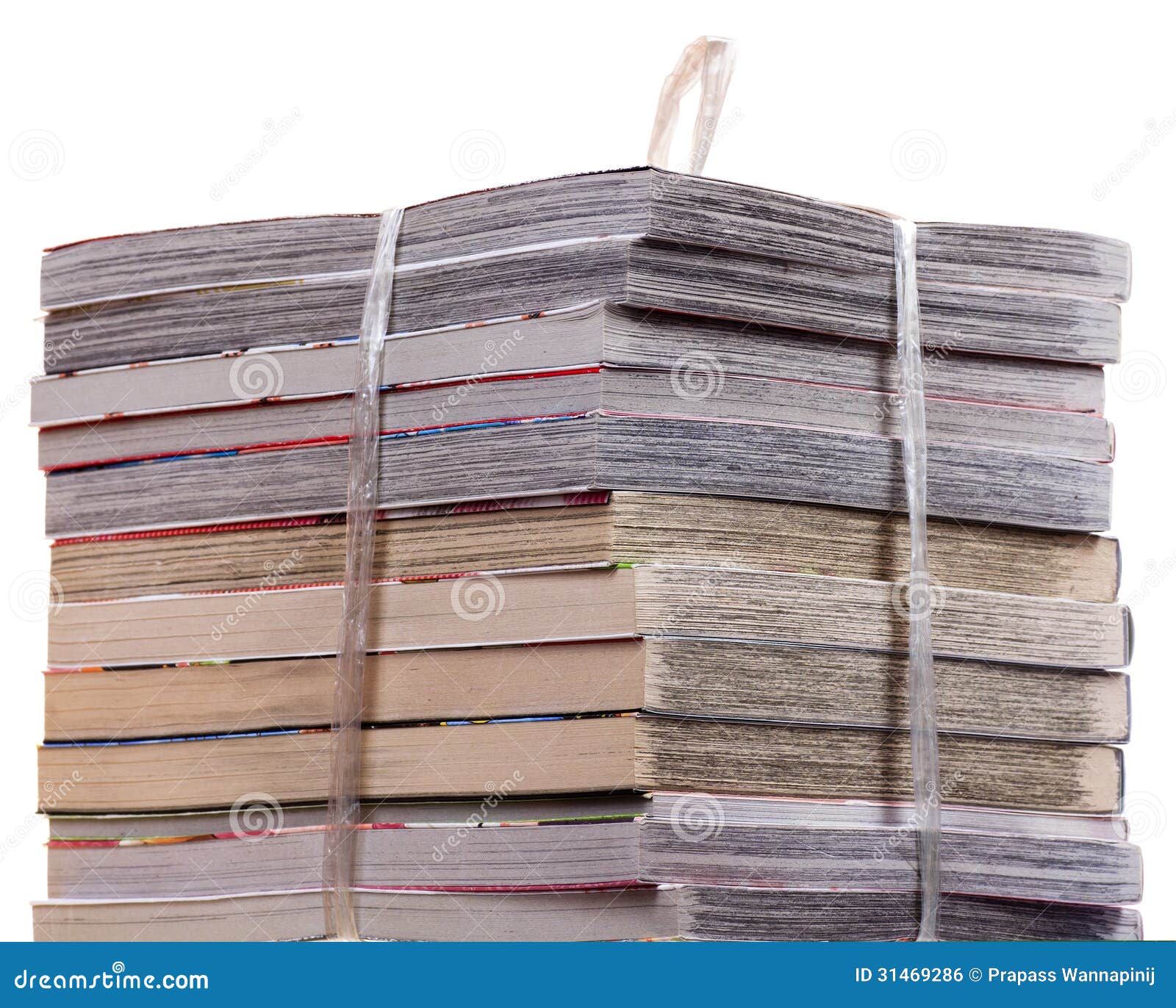 Stack of Recycle Magazines Isolated Stock Photo Image of magazines