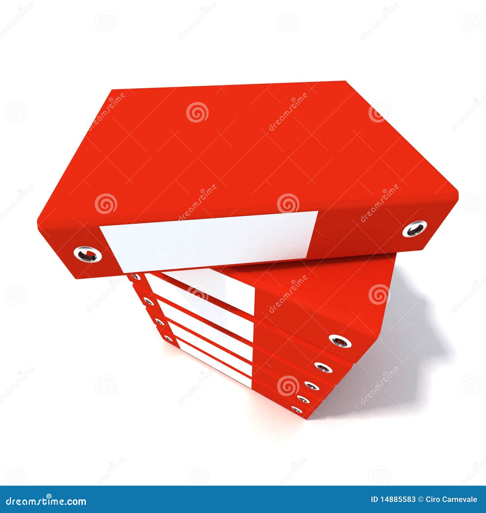 Stack of ring binders stock illustration. Illustration of binders
