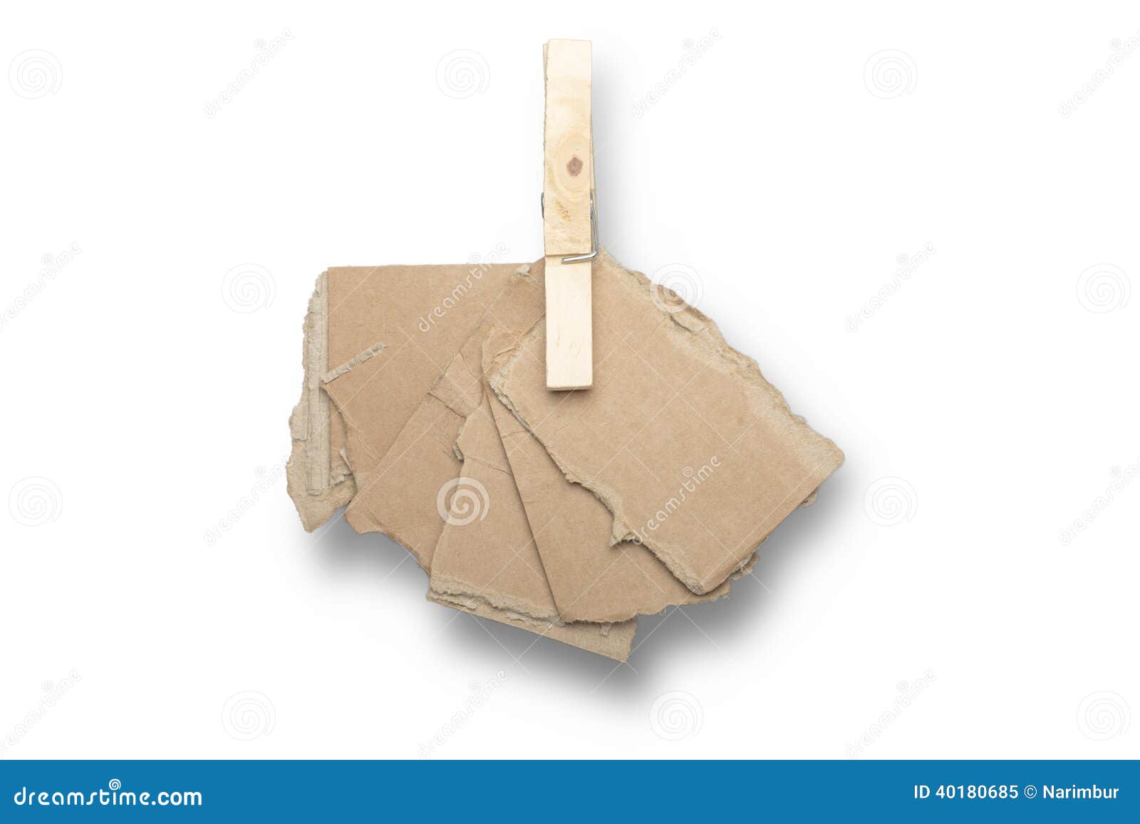 Stack of Ripped Pieces of Card Board Stock Image Image of empty