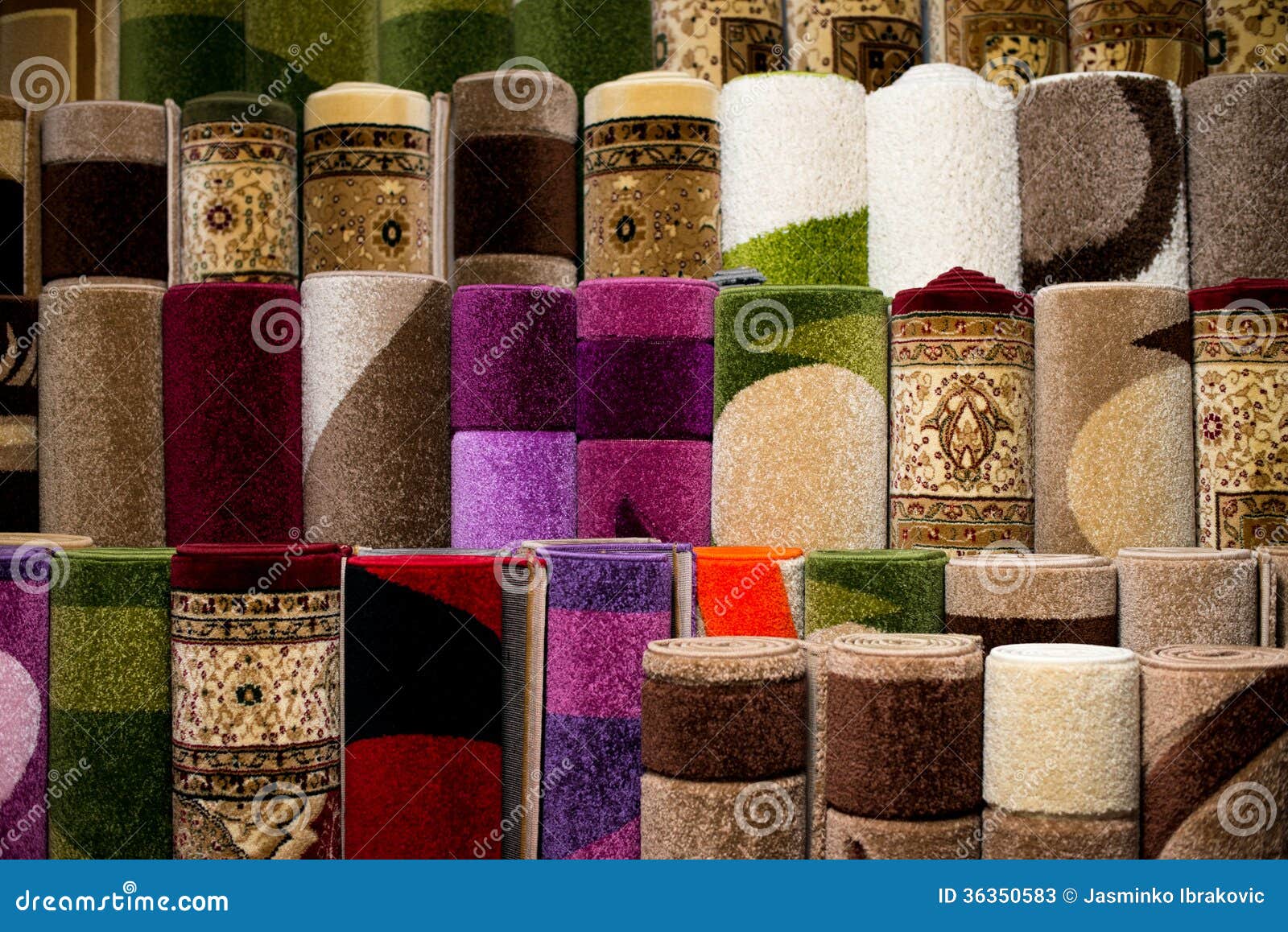 Stack Of Rugs stock image. Image of material, carpet 36350583