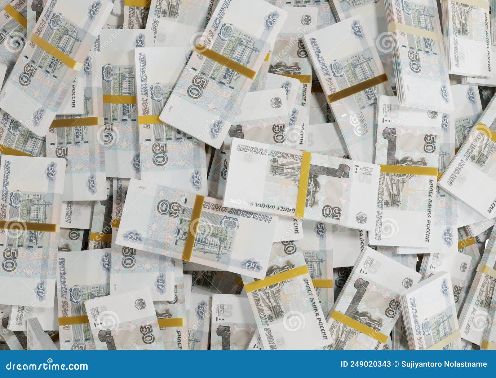 stack russian cash or banknotes of rusia rubles scattered on a white background  the concept of economic, finance, backgro