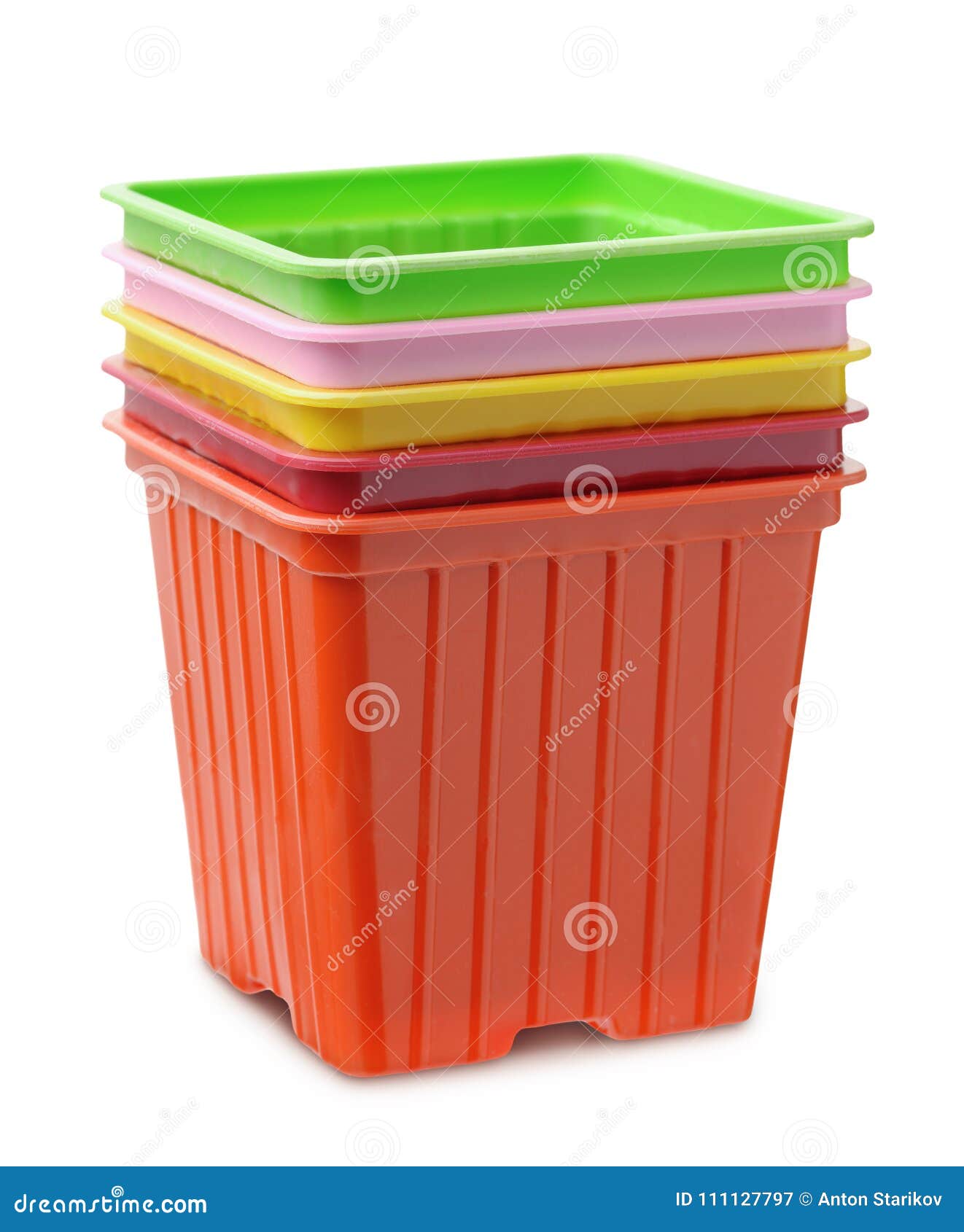 Stack of Seedlings Nursery Pots Stock Image Image of floral, botany