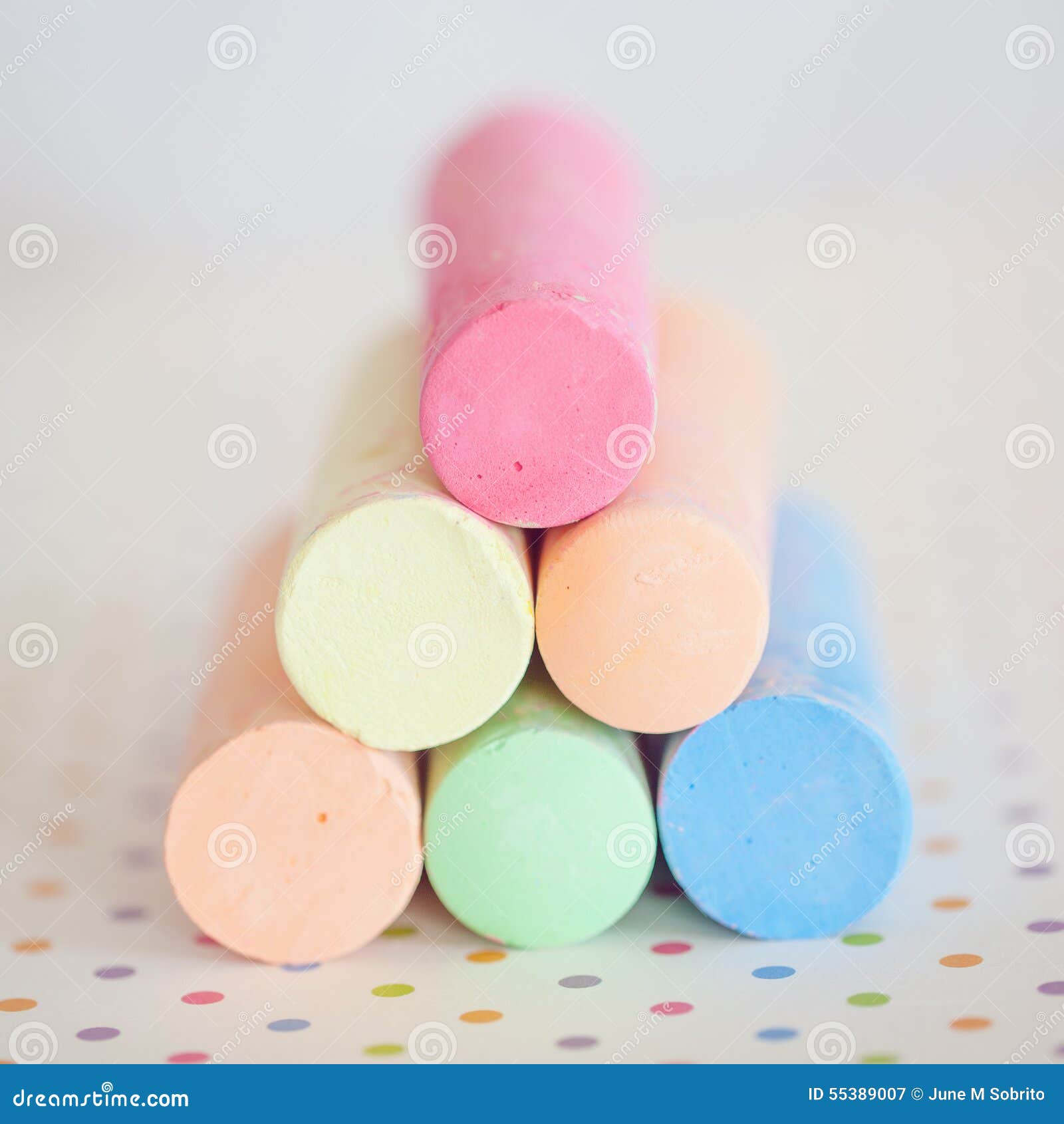 Stack of sidewalk chalk stock image. Image of macro, colored 55389007