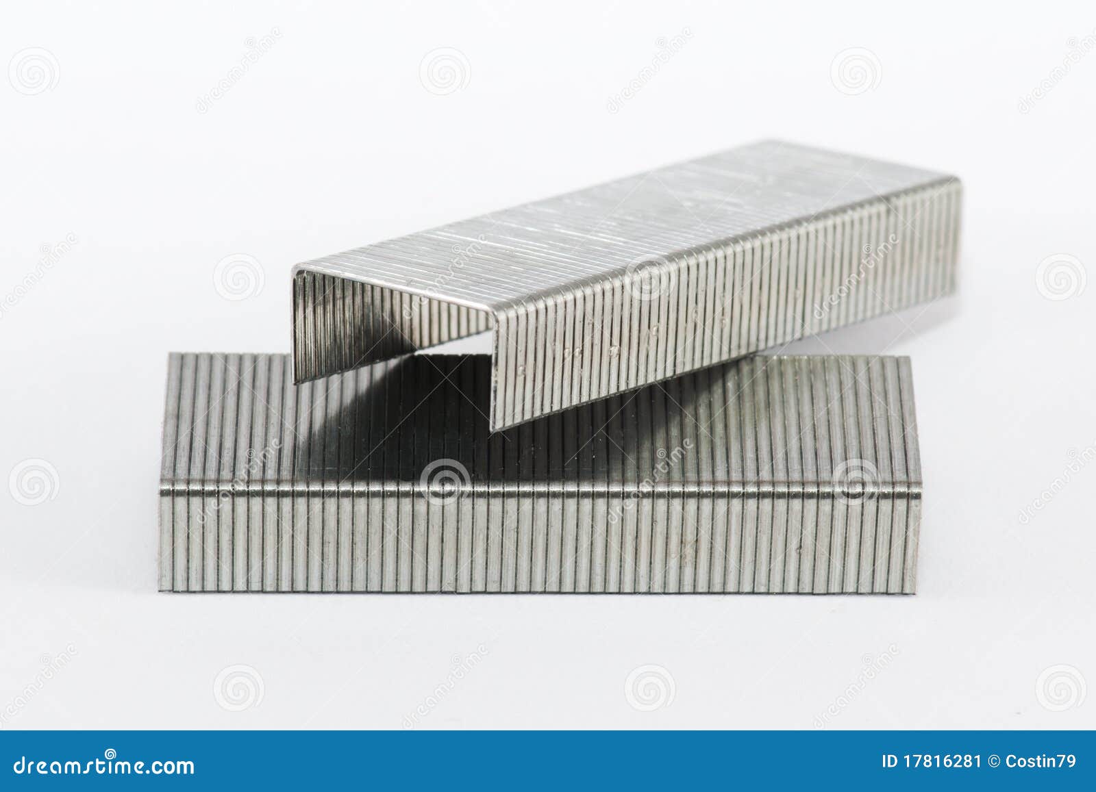 Stack Of Staples Stock Image Image Of Attach Desk Staples