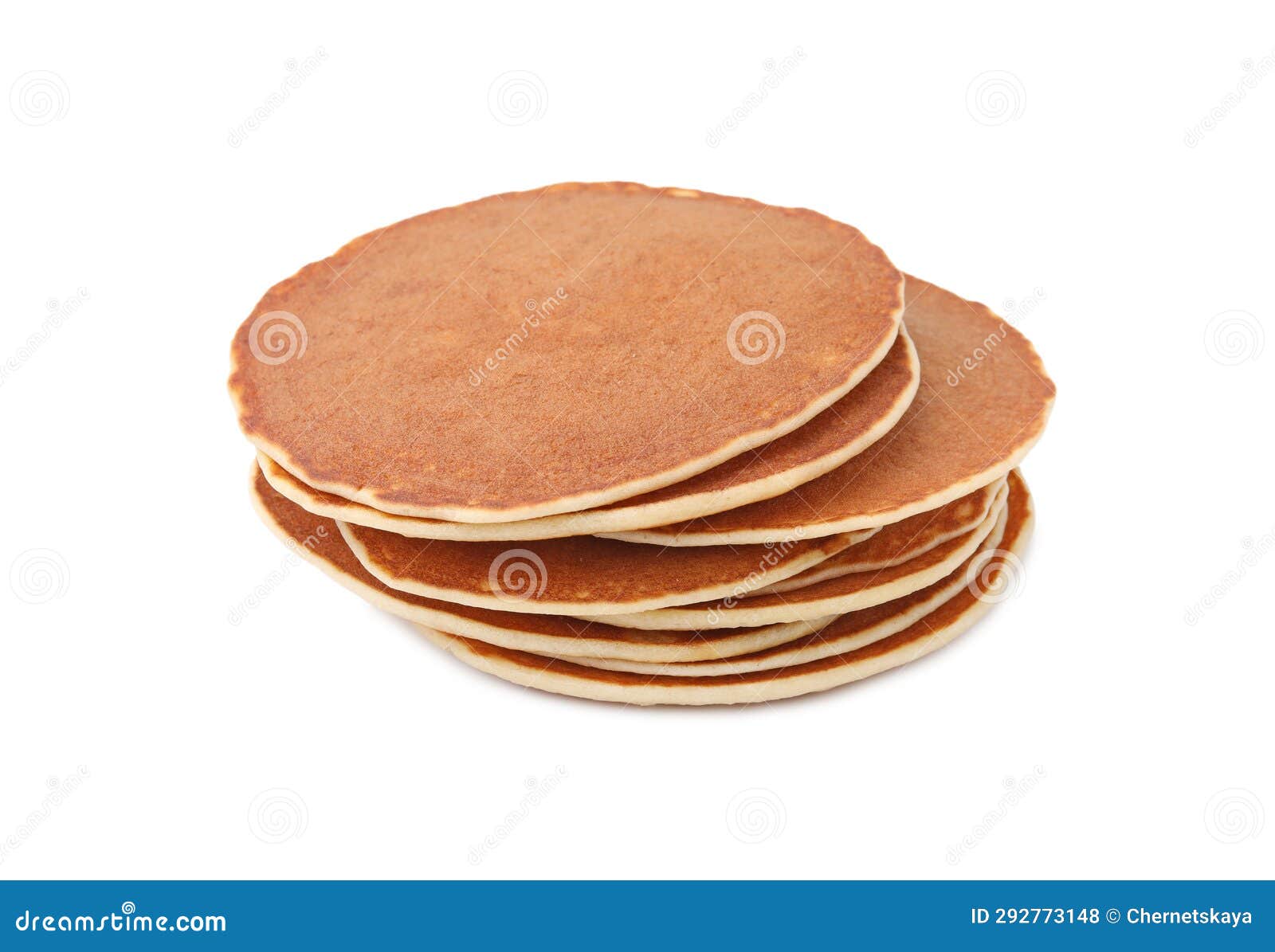Stack of Tasty Pancakes Isolated on White Stock Photo Image of