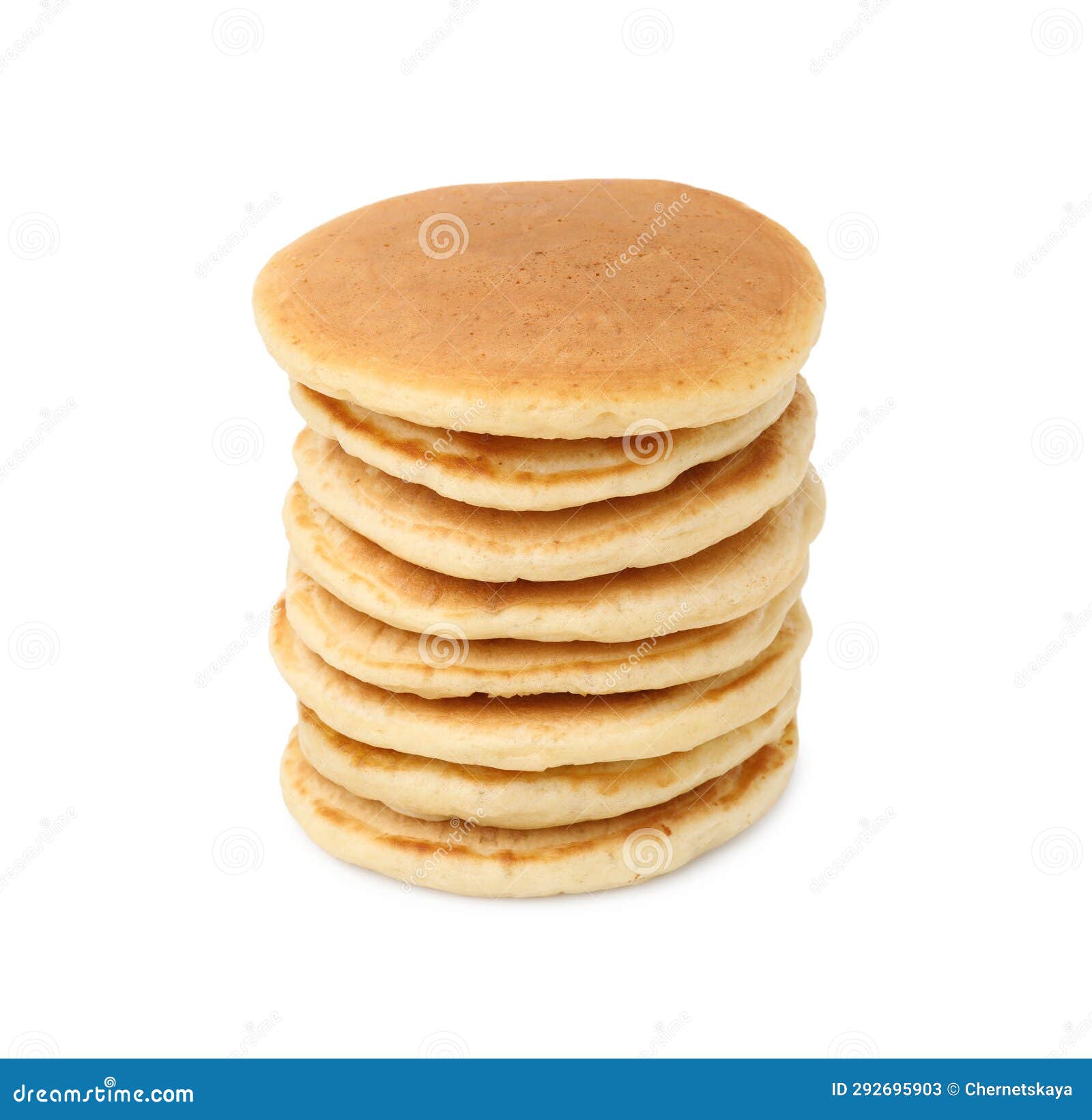 Stack of Tasty Pancakes Isolated on White Stock Image Image of lunch