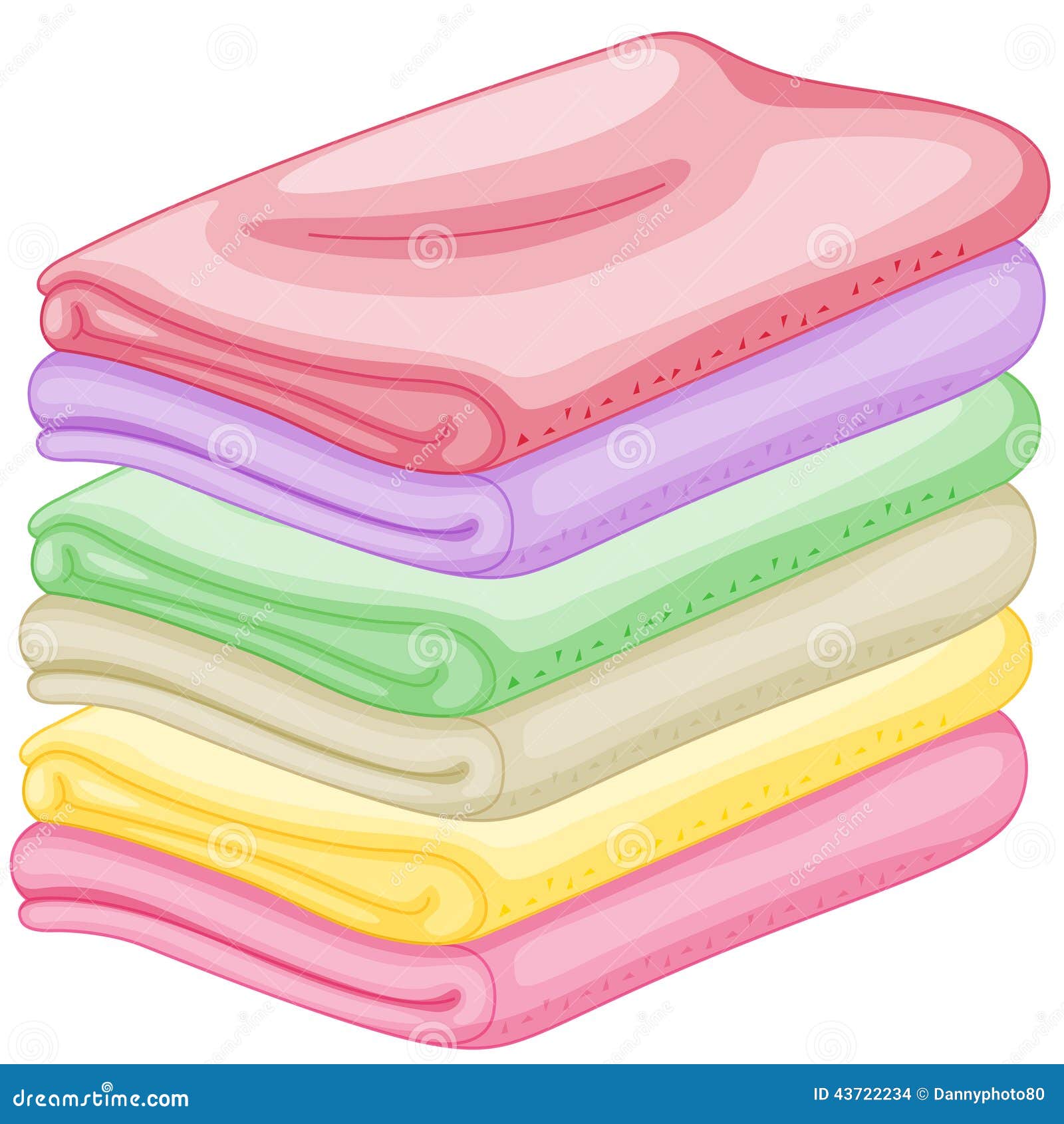 Stack of towels stock vector. Illustration of isolated 43722234