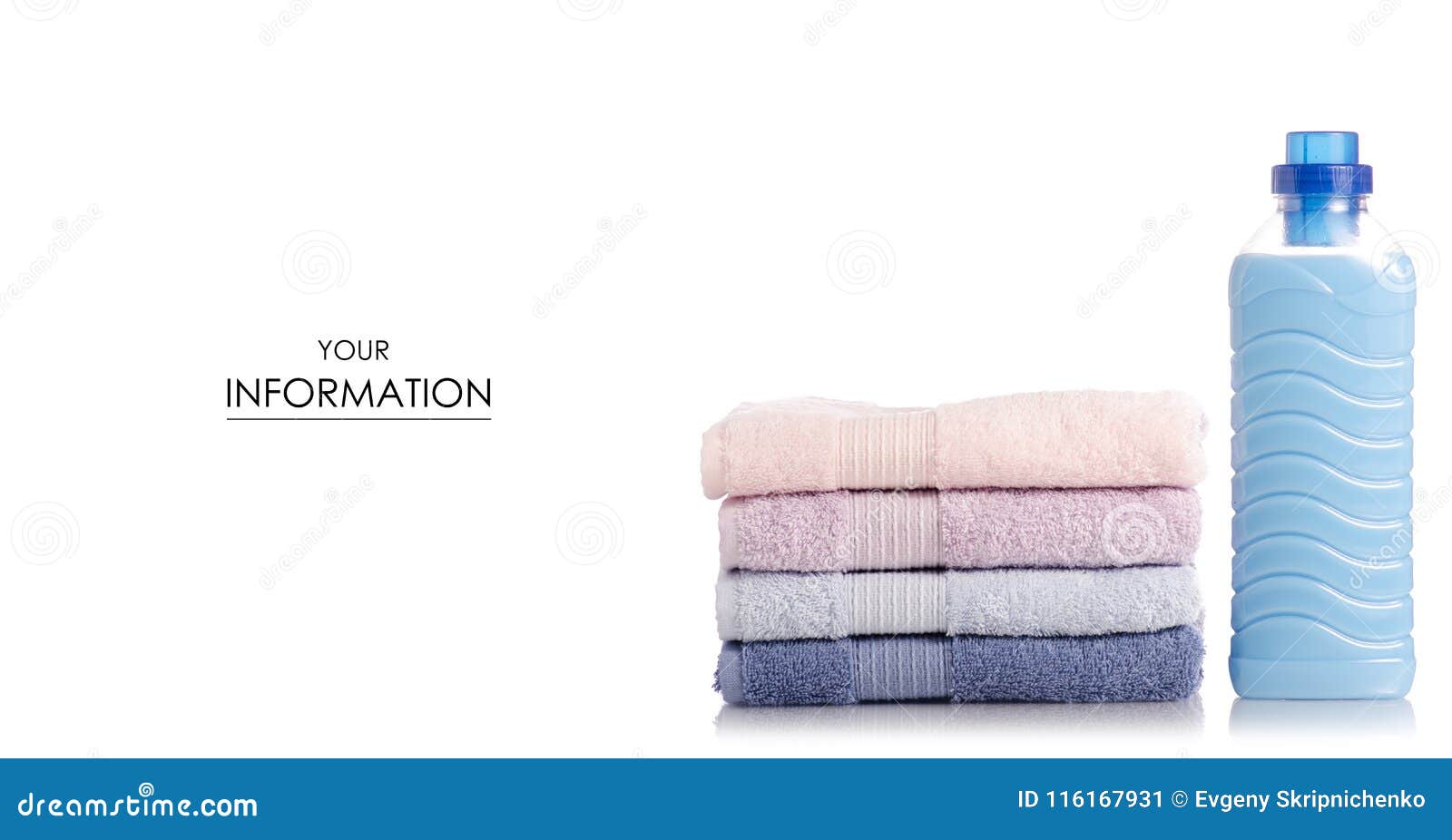 A Stack of Towels Softener Conditioner Liquid Laundry Detergent Pattern