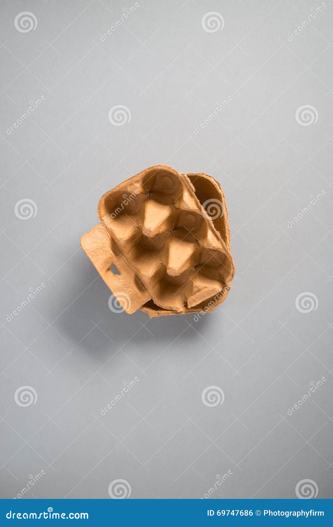 Stack of Two Empty Cardboard Egg Cartons Stock Photo Image of package