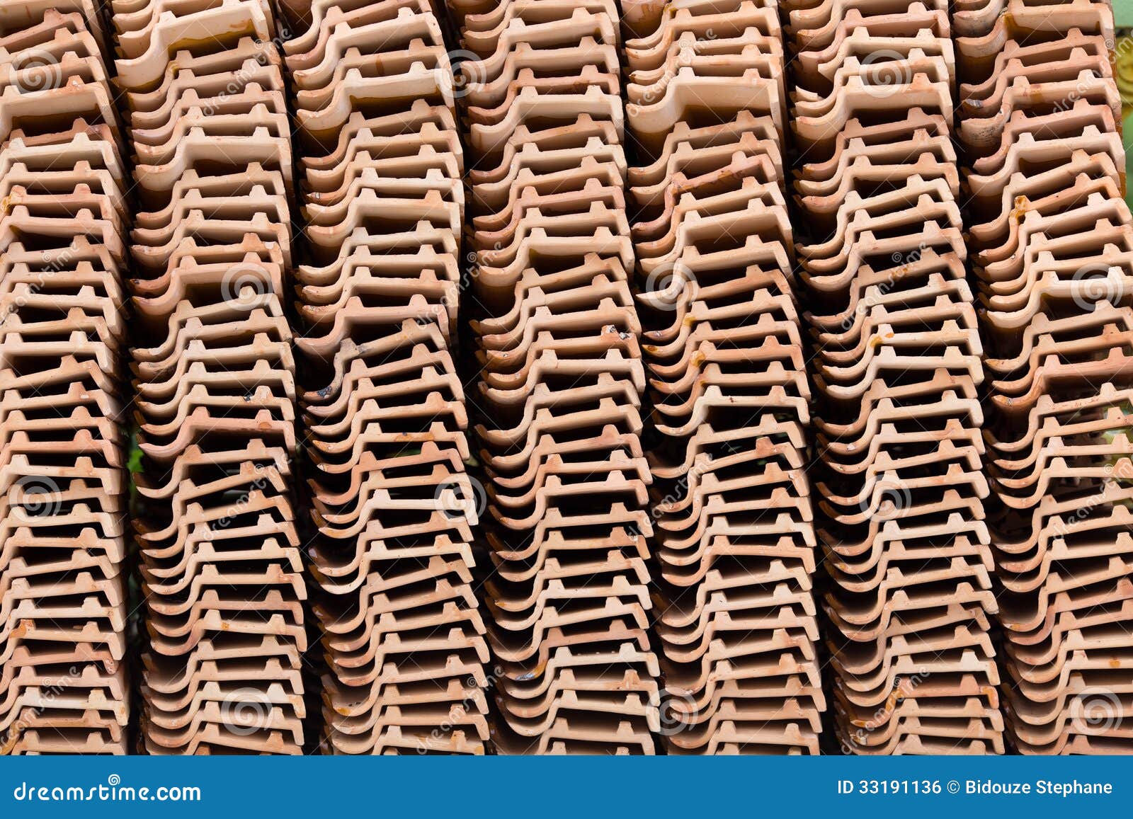 Stack of unused roof tiles stock photo. Image of exterior 33191136