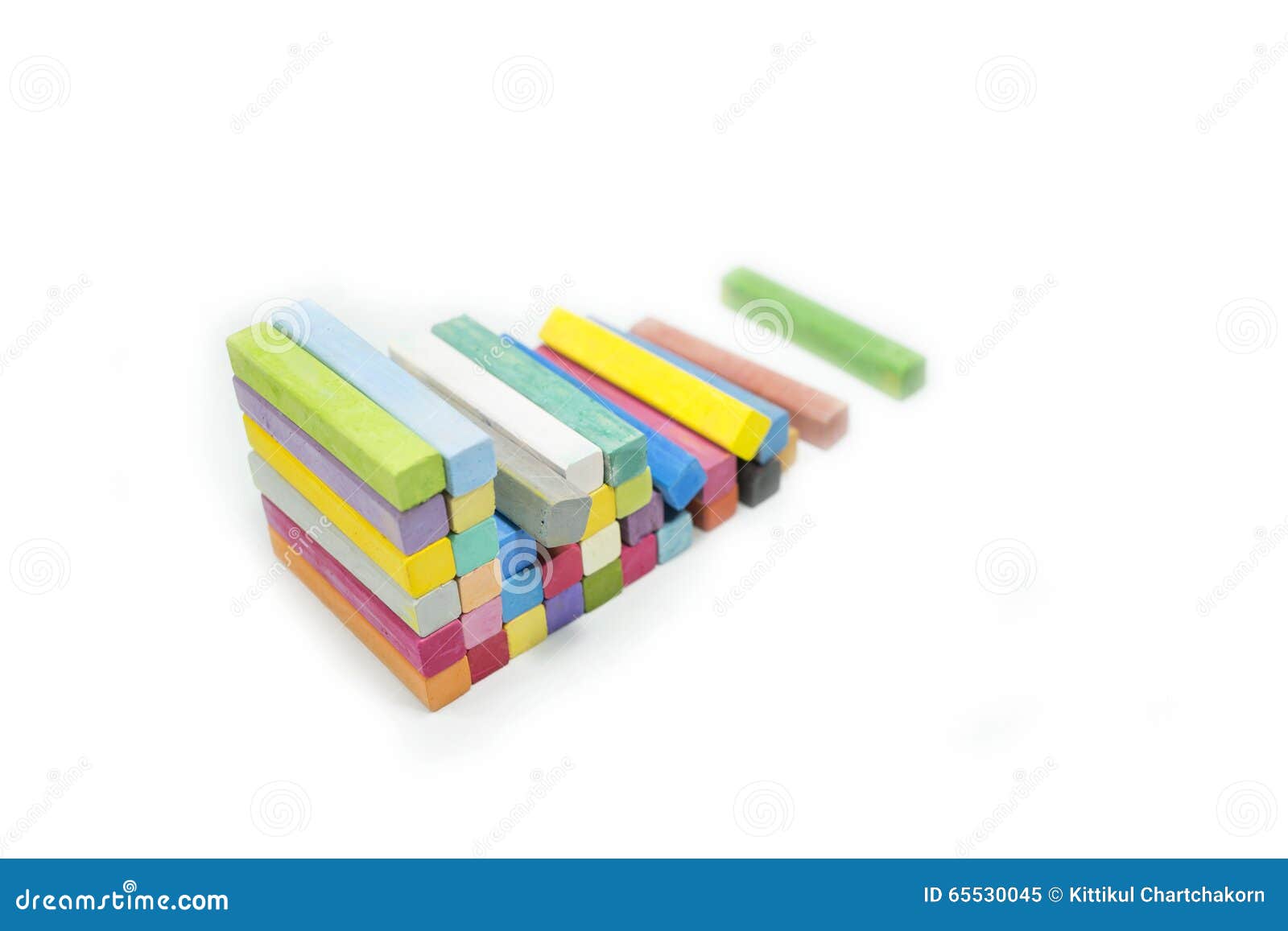 Stack of Variety Colors of Chalk Pastel Stock Image Image of painting
