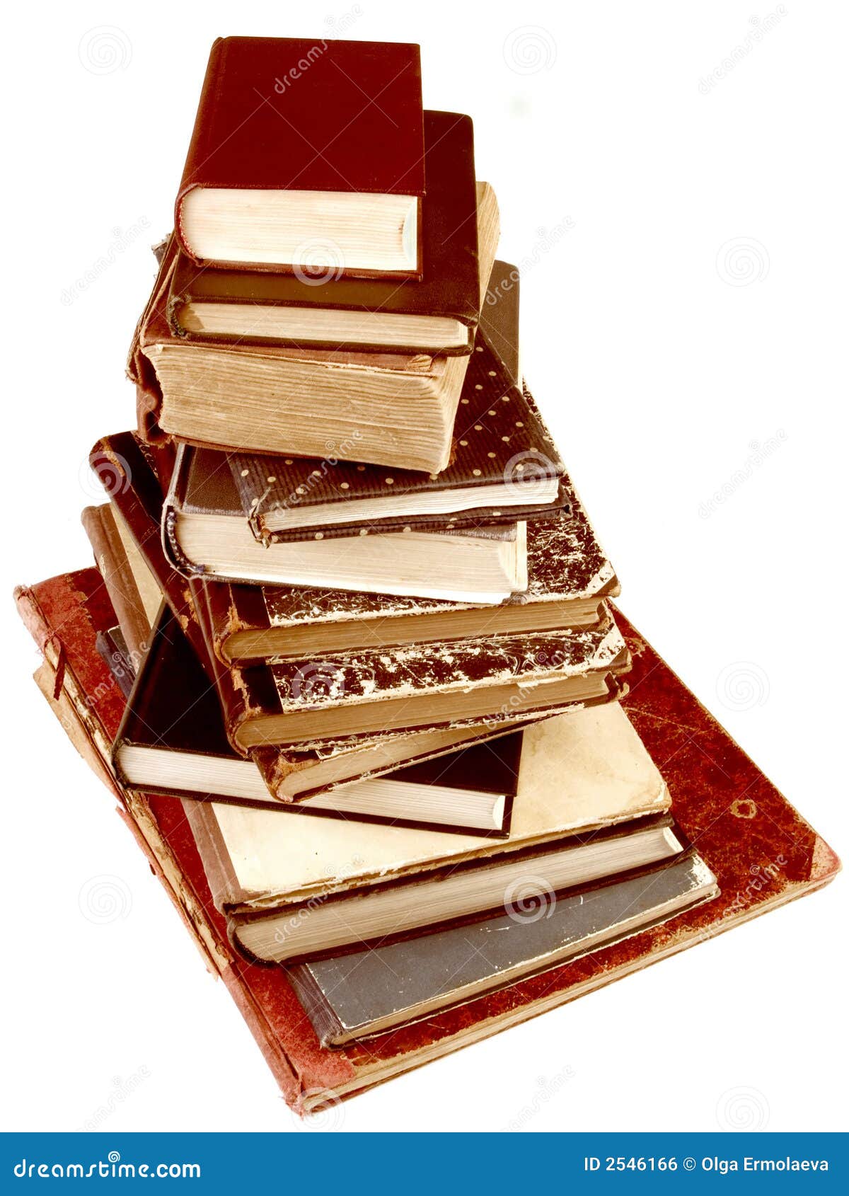 Stack of vintage books stock photo. Image of document 2546166