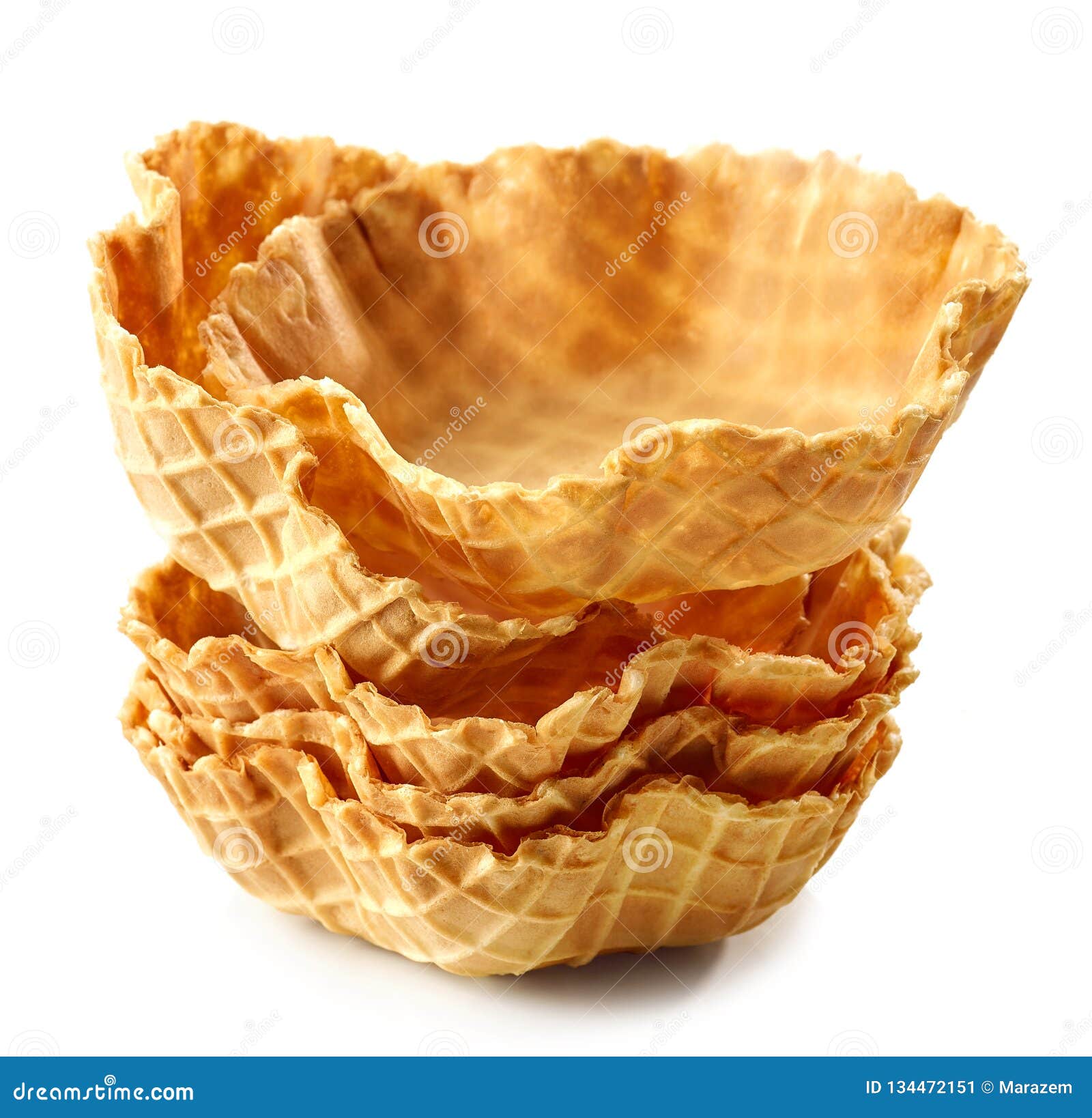 Stack of waffle baskets stock image. Image of front 134472151