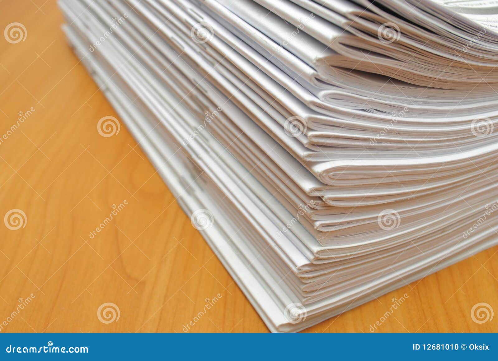 Stack of white journals stock photo. Image of editorial 12681010