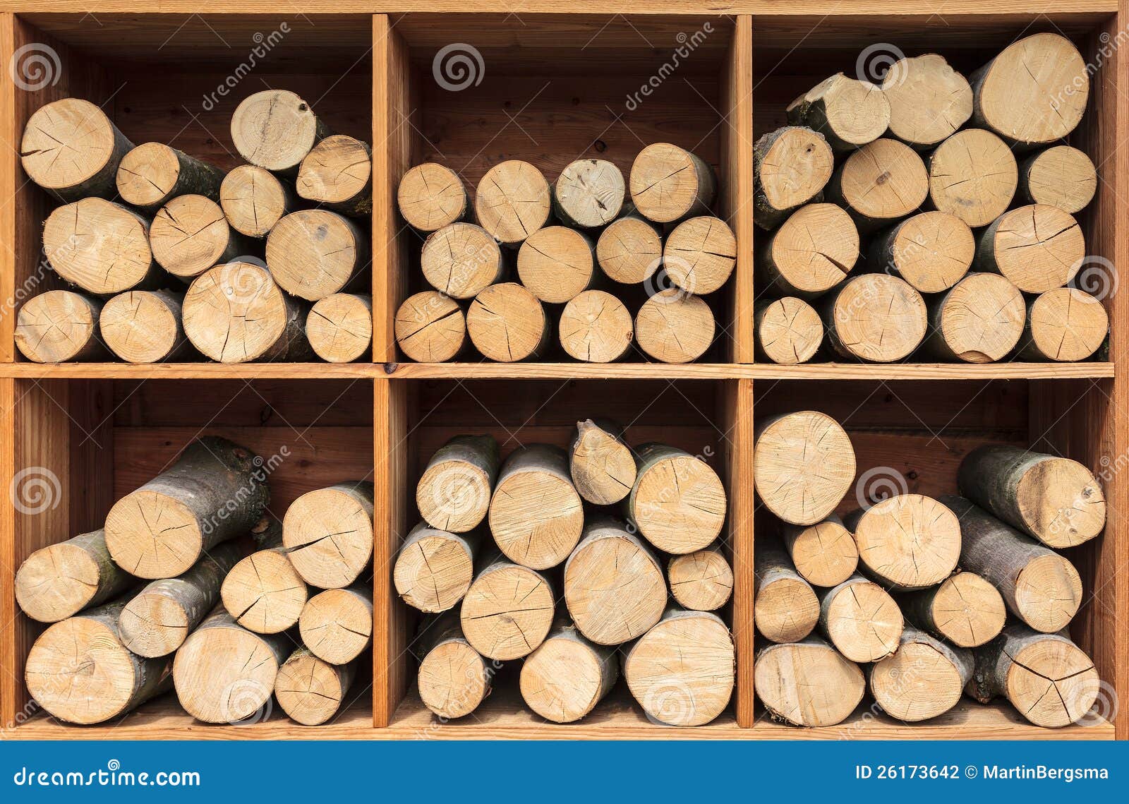 Stack Of Wood Ready For The Fireplace Stock Photo - Image of nature brown: 26173642