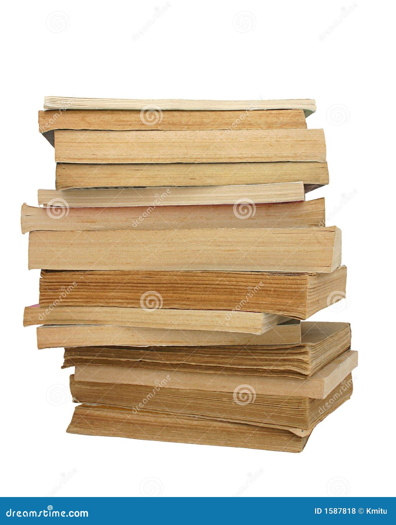 stack of yellowed books #2