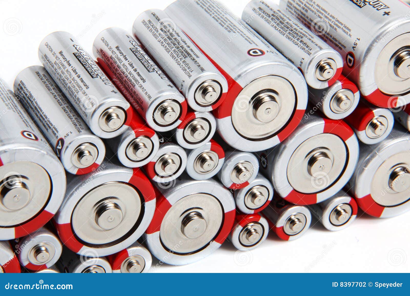 Stacked Batteries stock photo. Image of stacked, battery 8397702