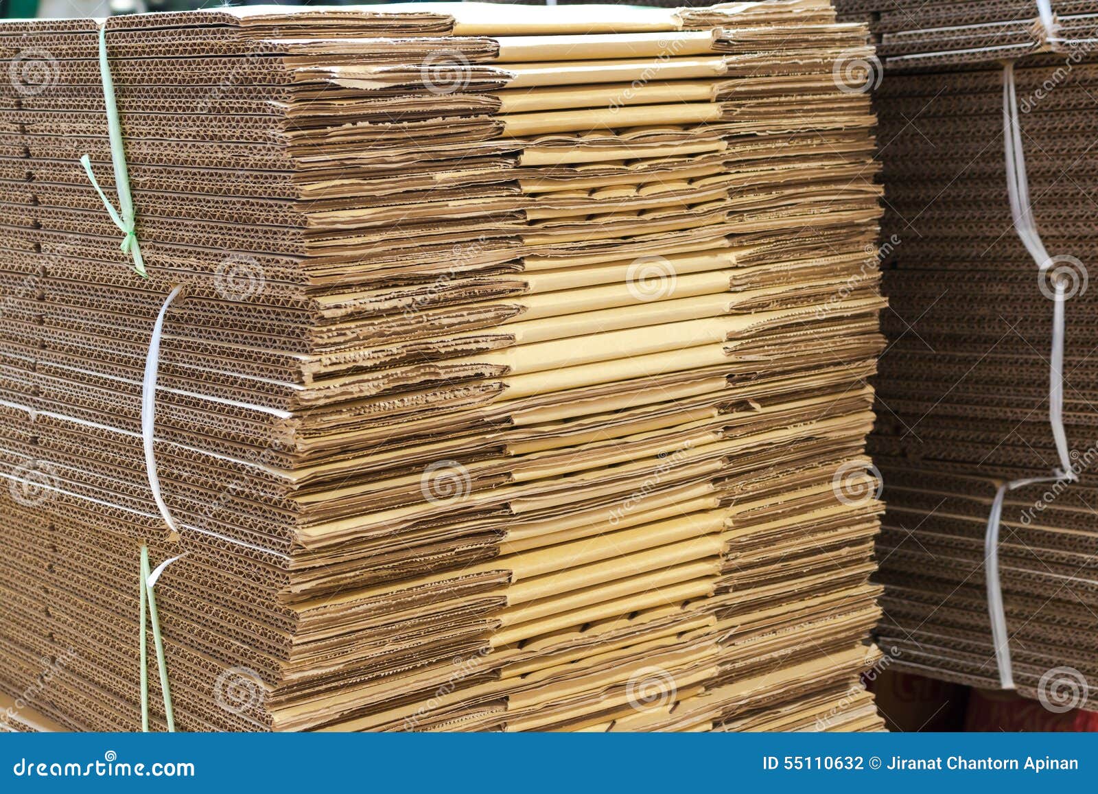 Stacked Brown Corrugated Cardboard Boxes Stock Photo Image of