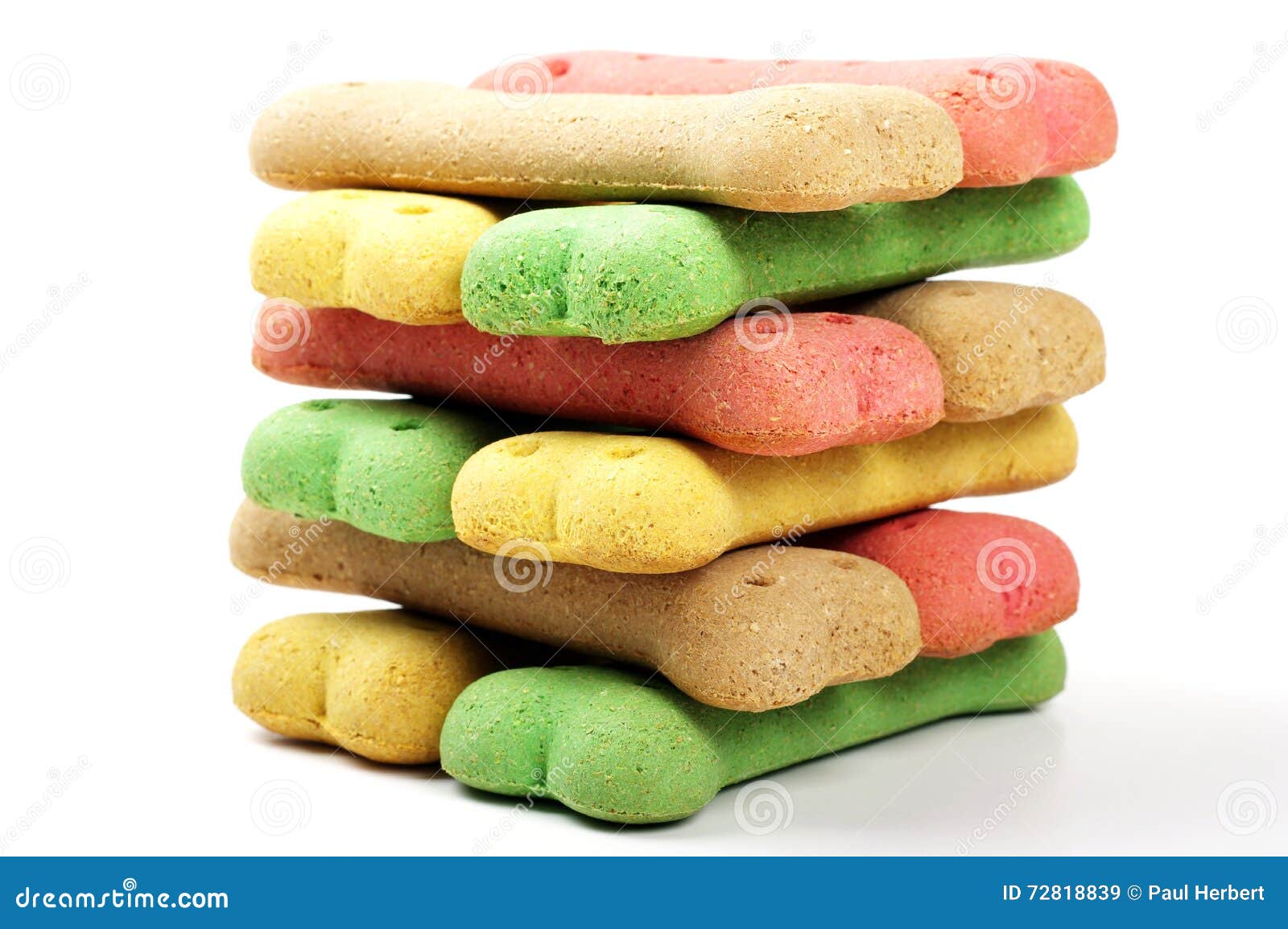 Stacked Colored Dog Biscuits Stock Image - Image of healthy, cookie: 72818839