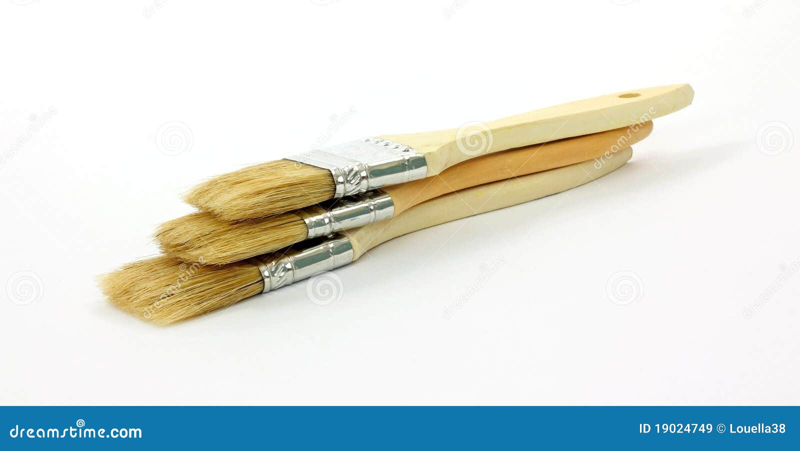 Stacked Group Disposable Paint Brushes Stock Image Image of stacked