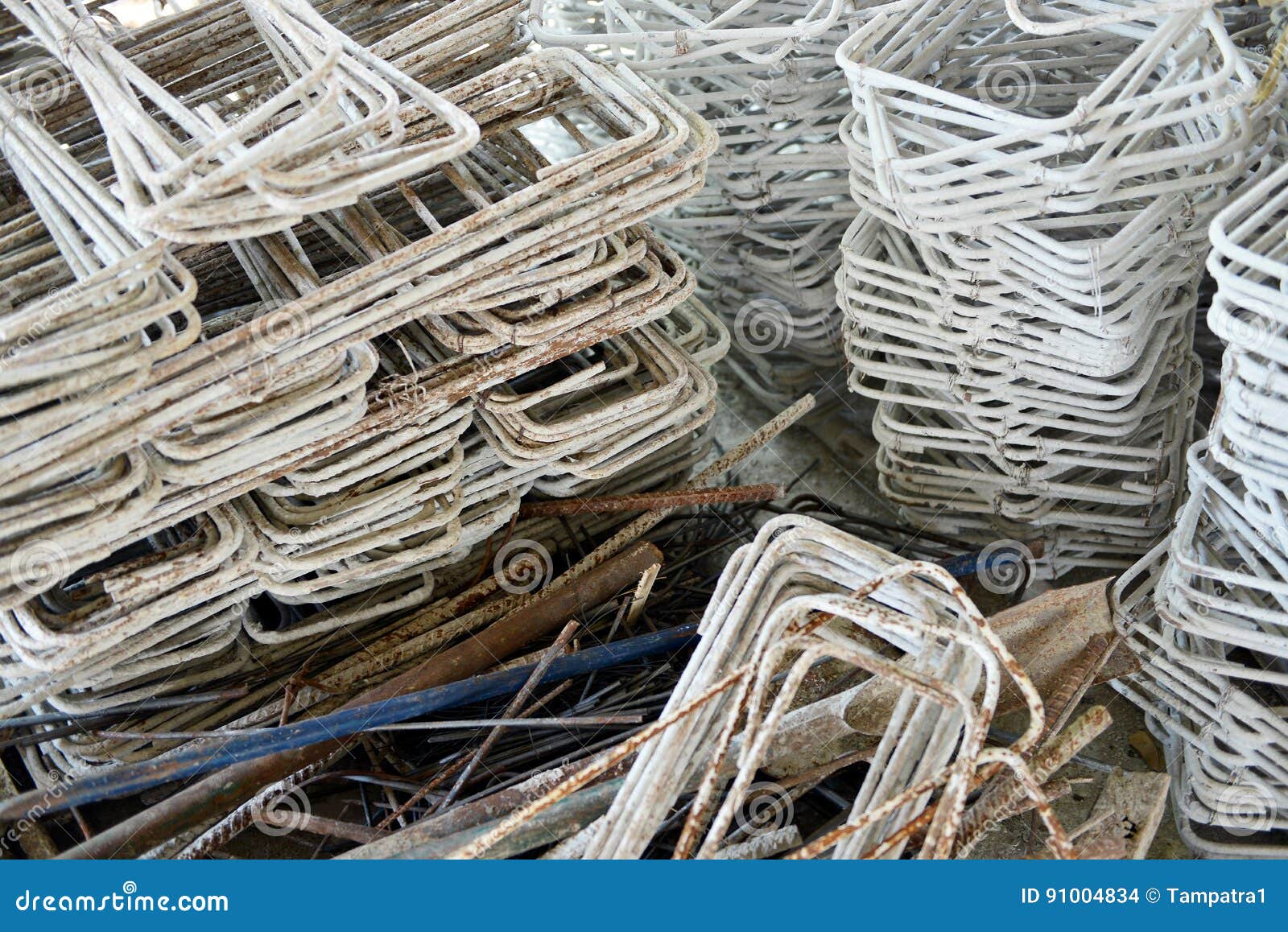 Stacked Metal Stirrup for Construction, a Pile of Steel Stirrup Stock Photo Image of