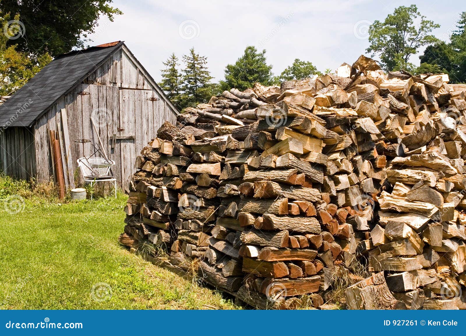 stacked pile of firewood stock image - image: 927261