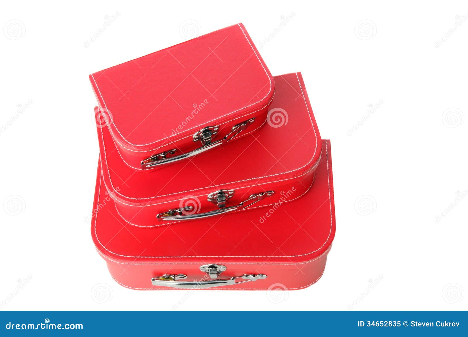 Stacked Suitcases stock image. Image of isolated, object 34652835