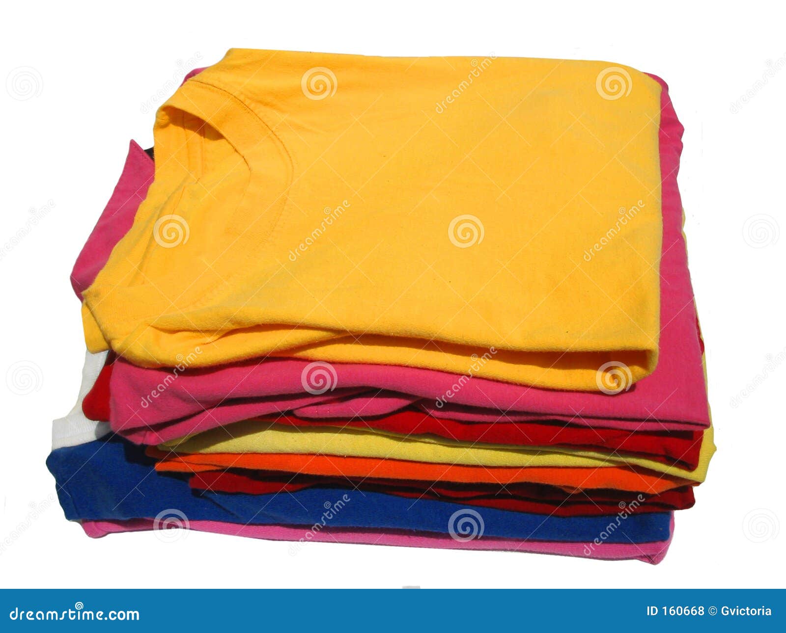 Download Stacked T-shirts stock photo. Image of fashionable, pink - 160668