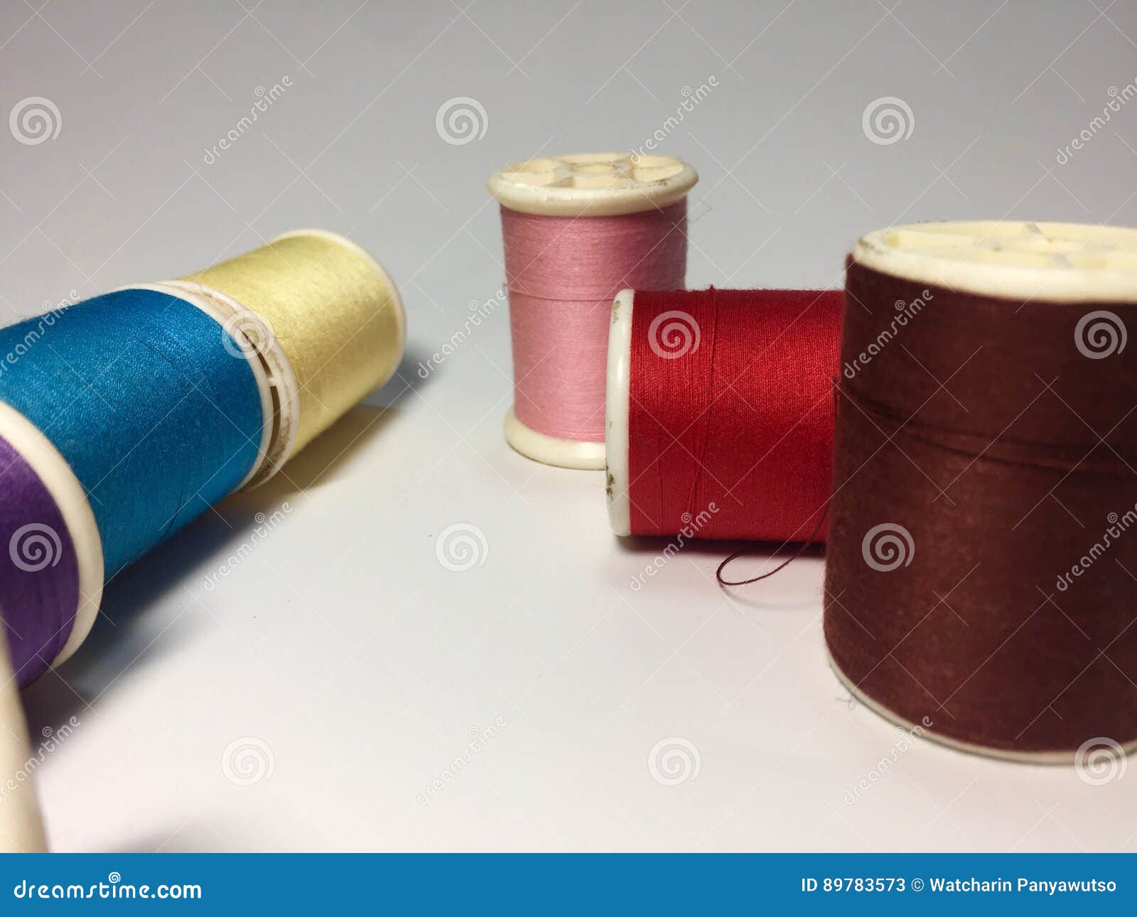 Stacked Threads and Threads Stock Image - Image of purple, blue: 89783573